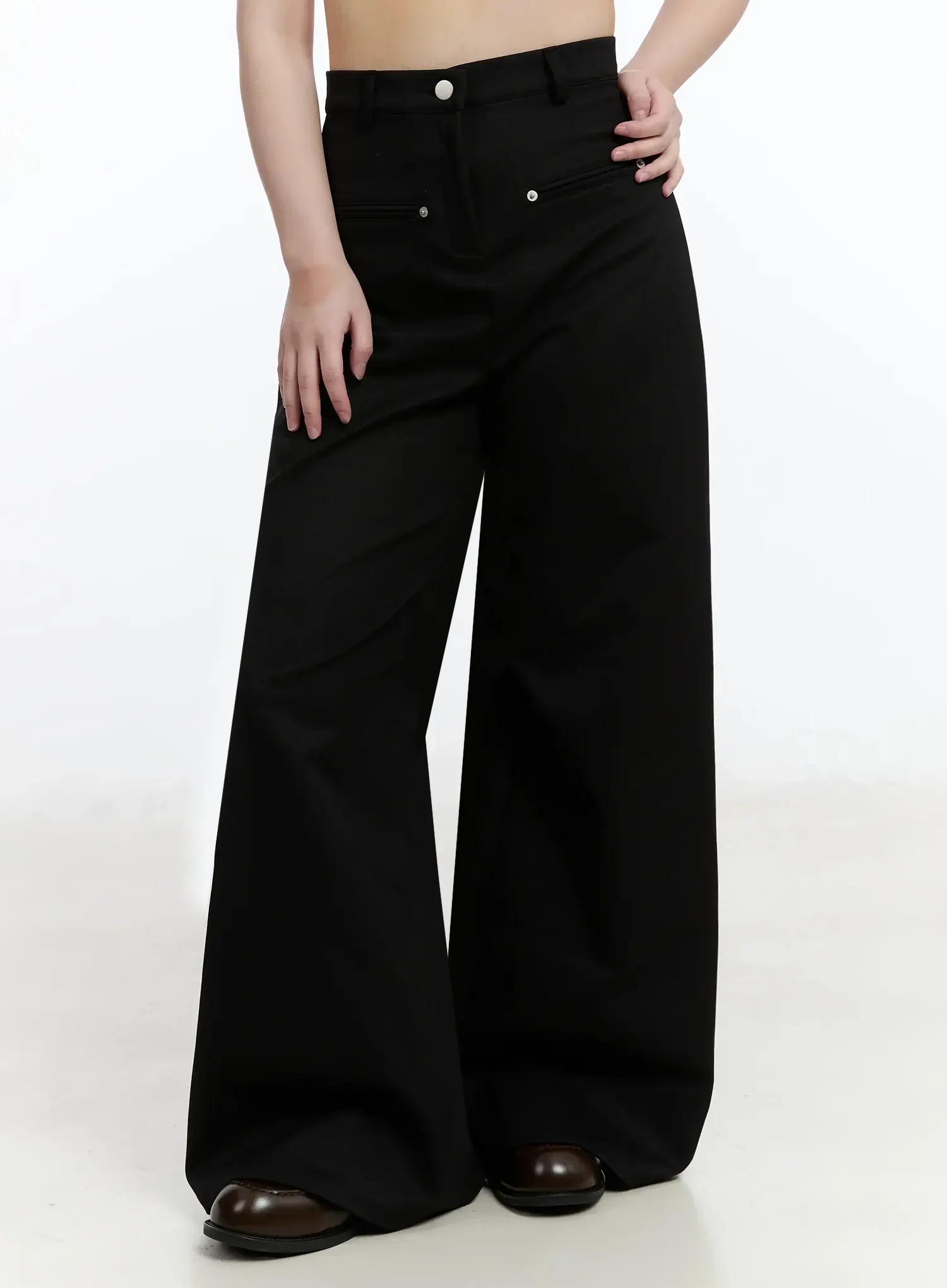 High-Waist Wide-Leg Pants IM513 - Image 5