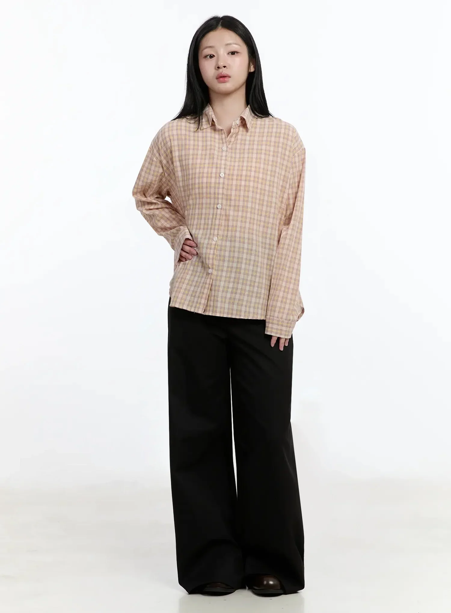 High-Waist Wide-Leg Pants IM513 - Image 6