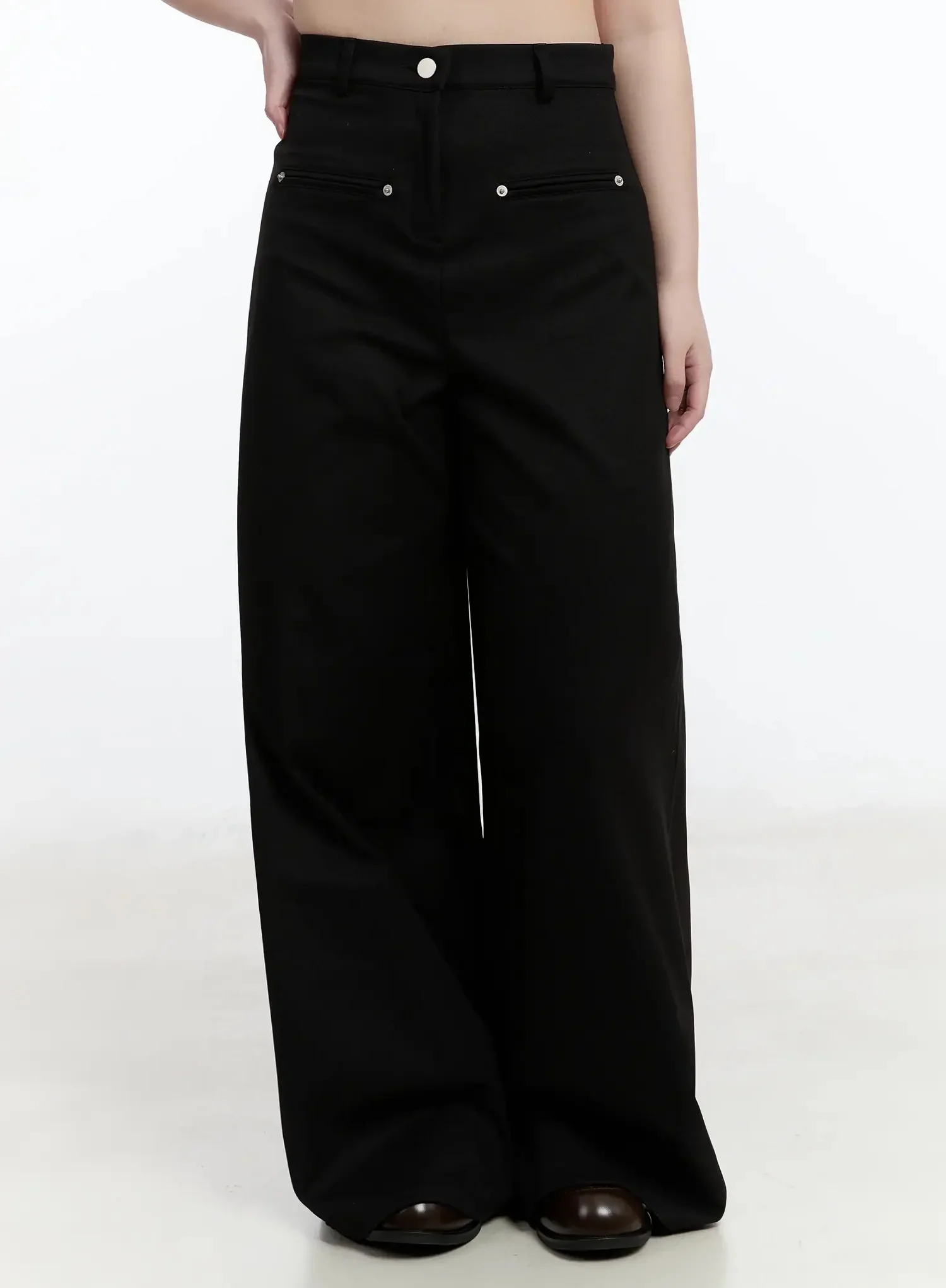 High-Waist Wide-Leg Pants IM513 - Image 9
