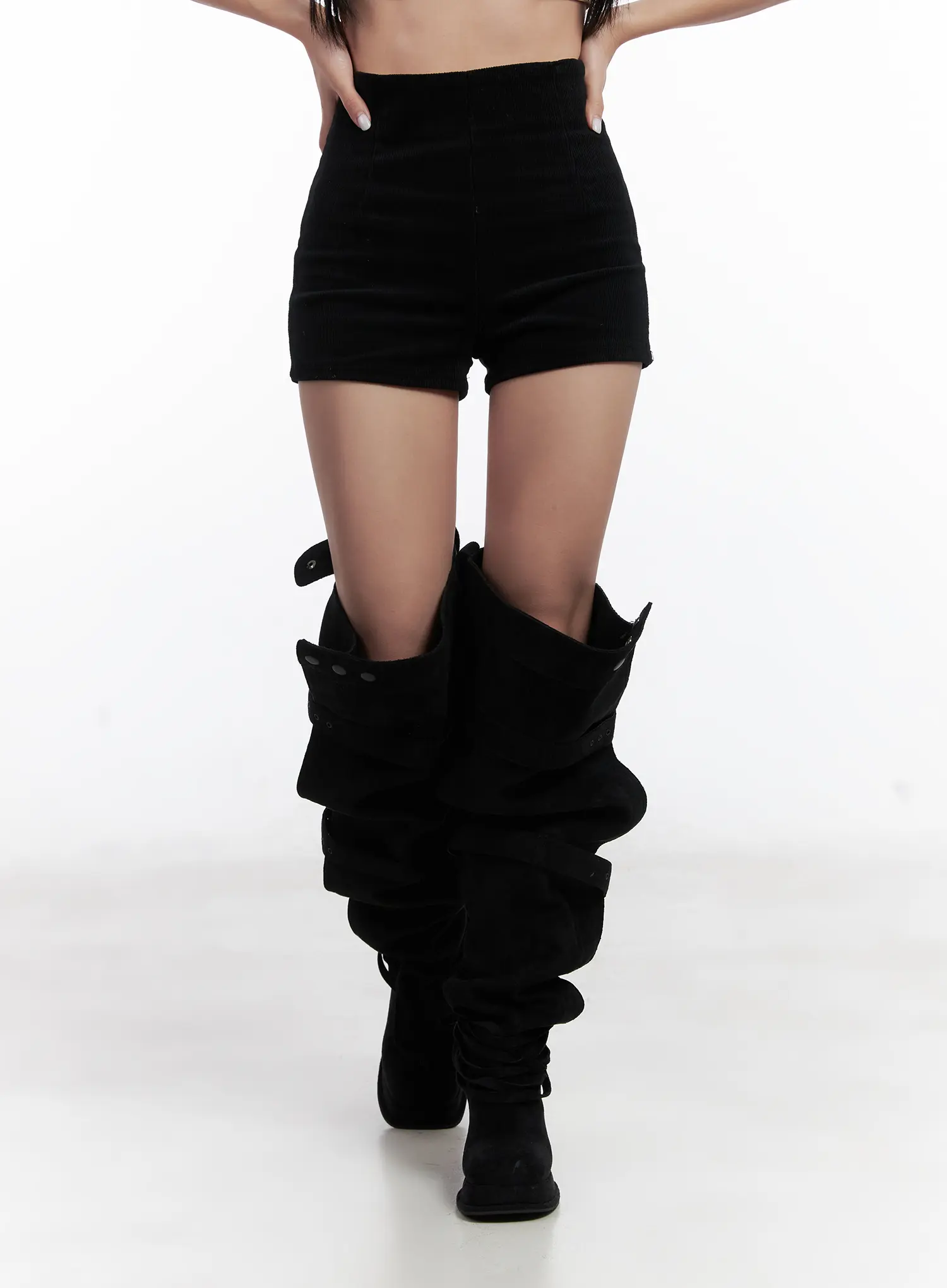 High-Waisted Corduroy Shorts CN528 - Image 10