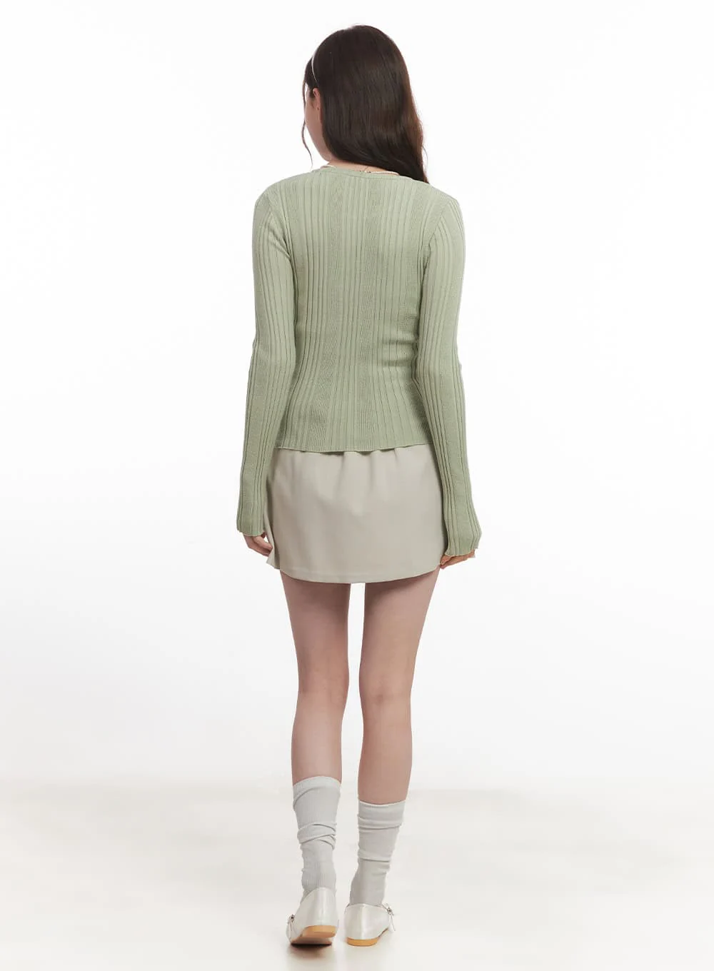 High-Waisted Pleated Mini Skirt CA502 - Image 6