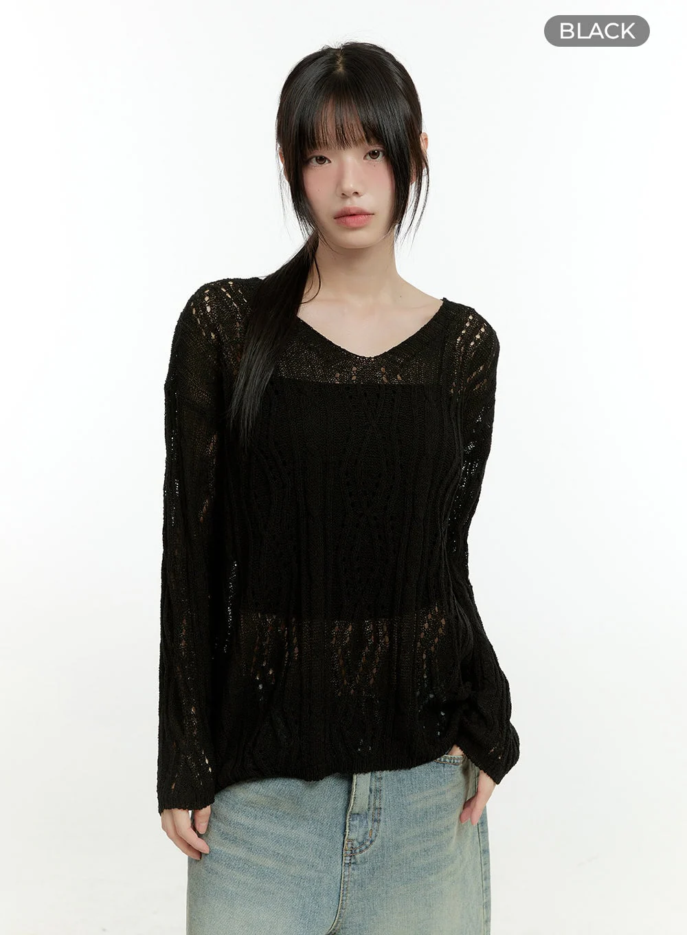 Hollow Out Knit Sweater CG401 - Image 10