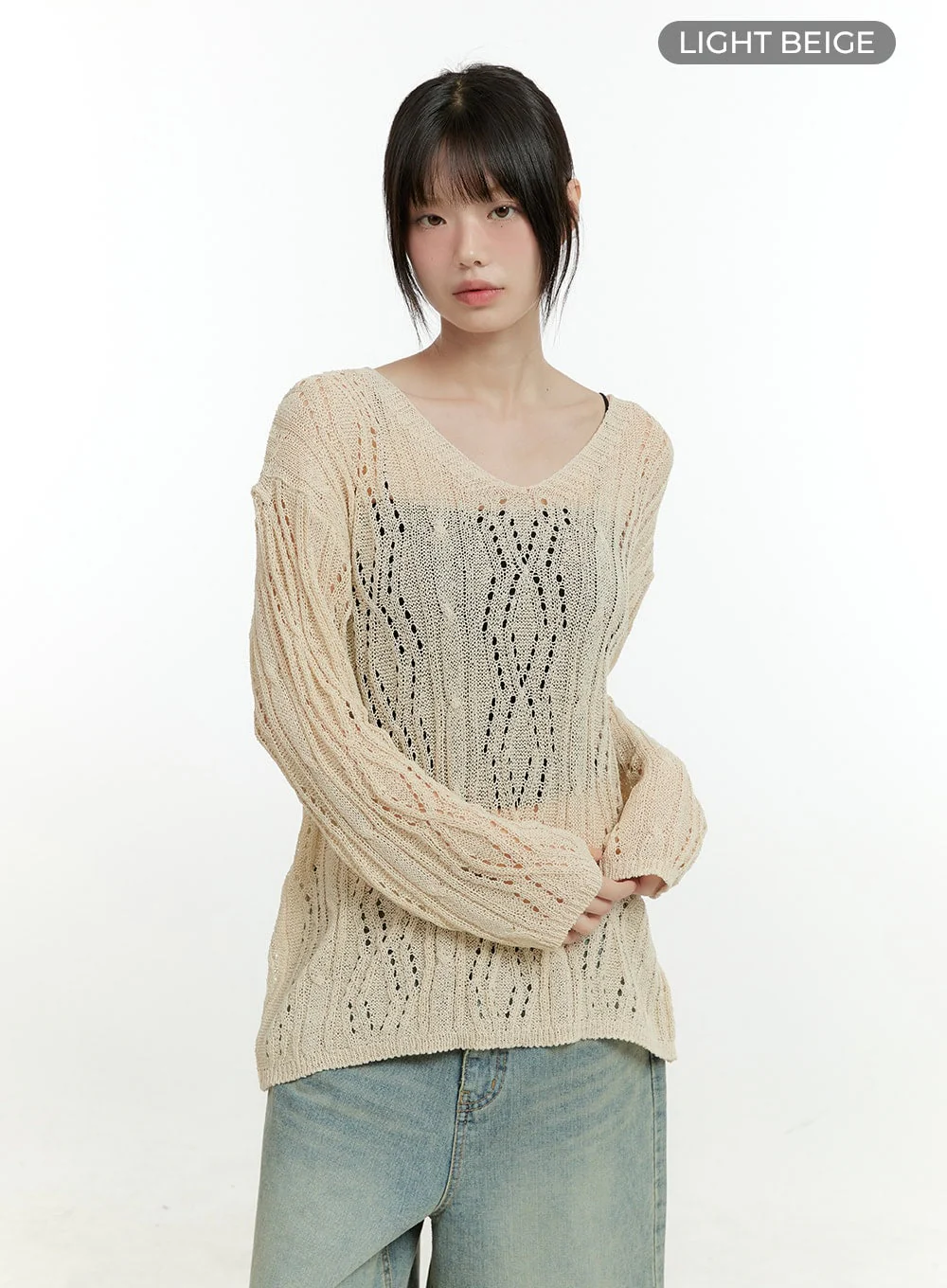 Hollow Out Knit Sweater CG401 - Image 11