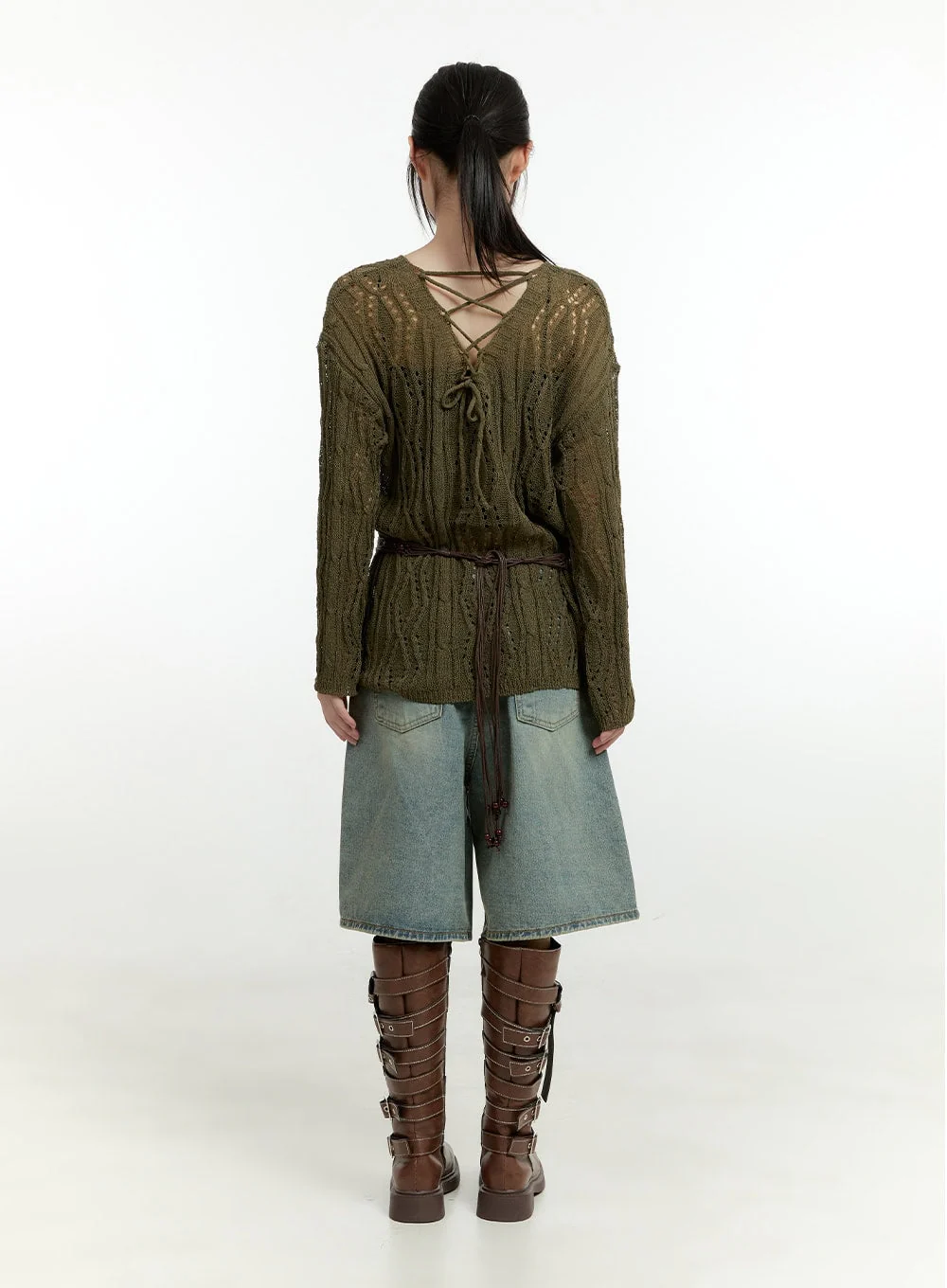 Hollow Out Knit Sweater CG401 - Image 4
