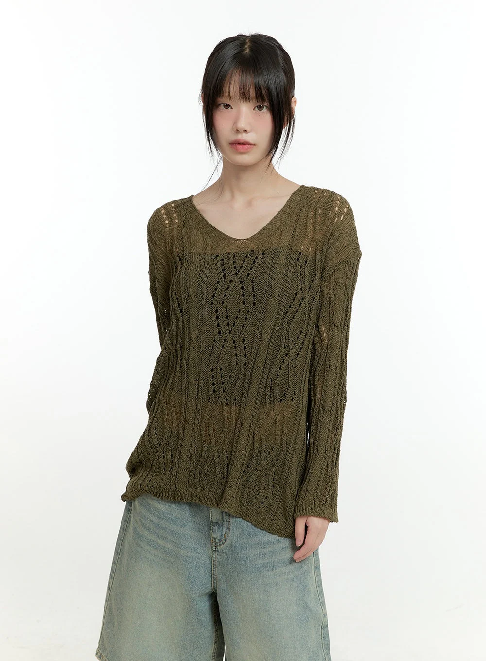 Hollow Out Knit Sweater CG401 - Image 5