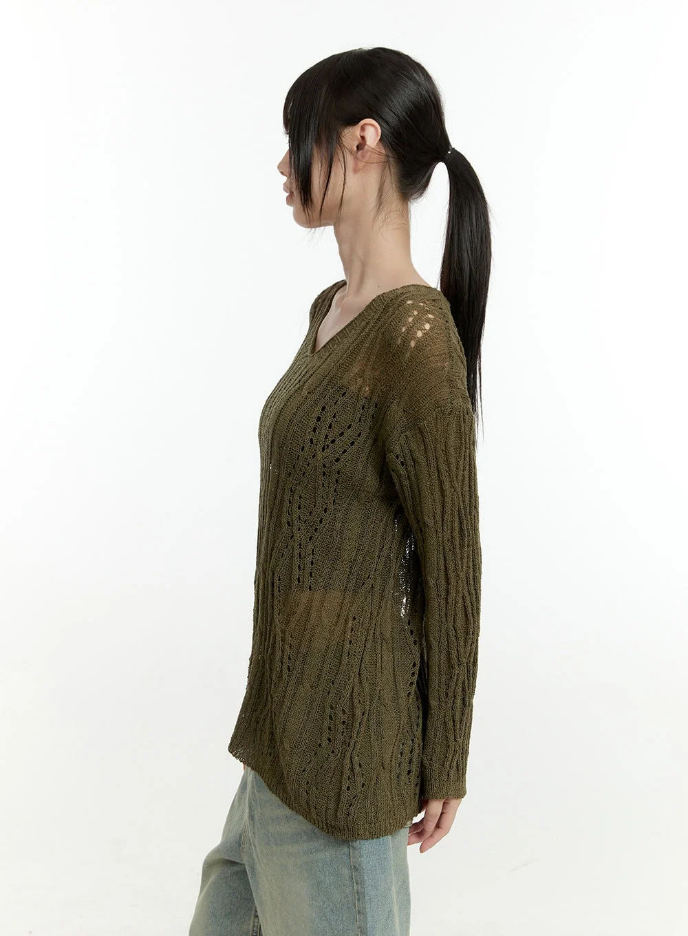 Hollow Out Knit Sweater CG401 - Image 6