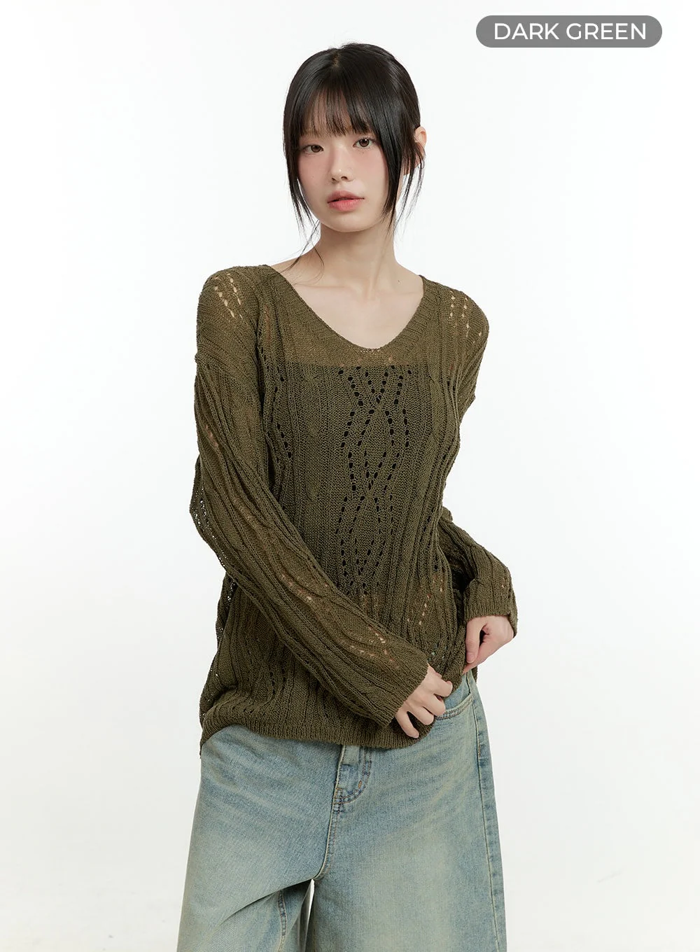 Hollow Out Knit Sweater CG401 - Image 9
