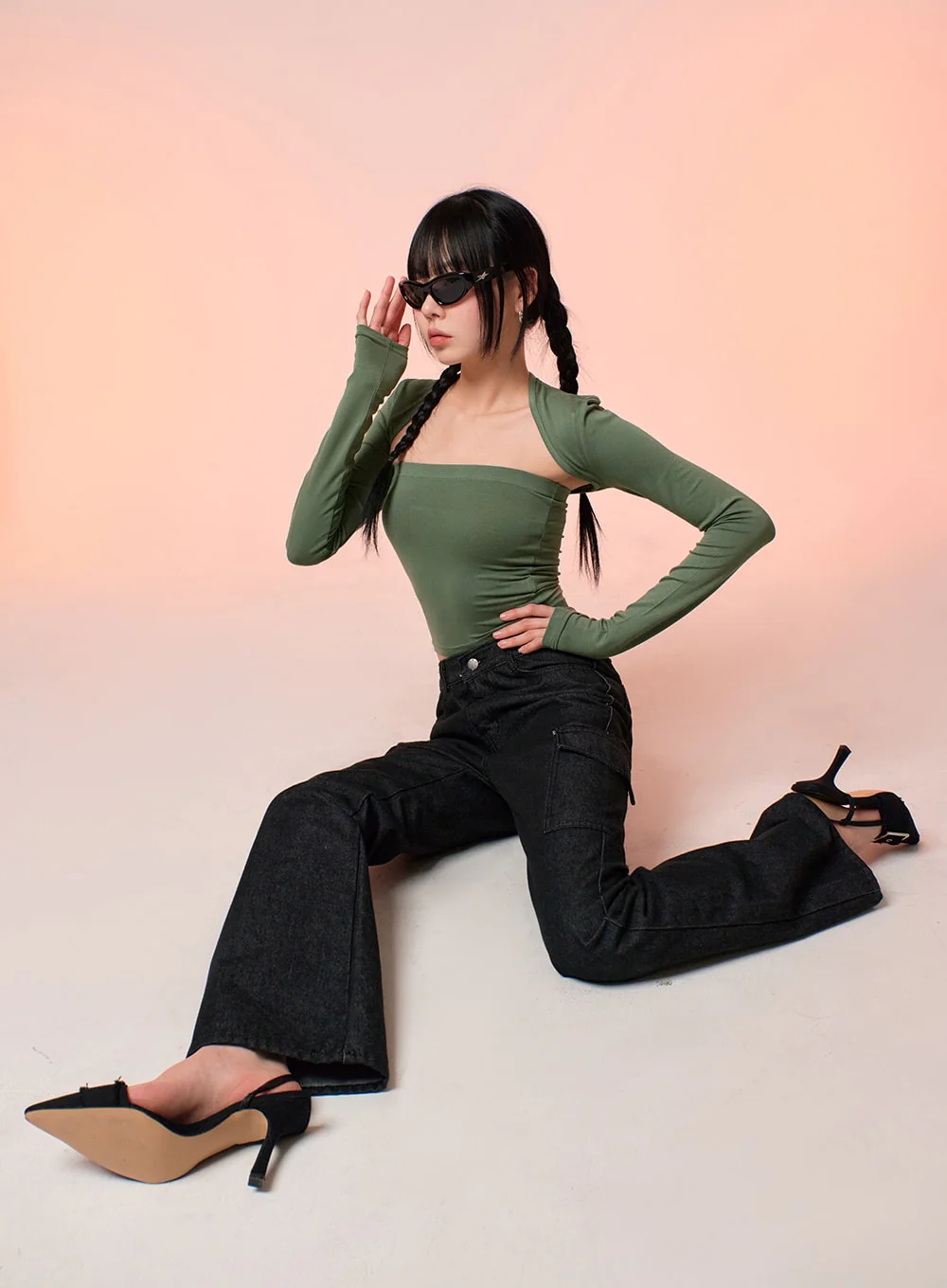 Hollow Out Shrug and Solid Tube Top IF413 - Image 8