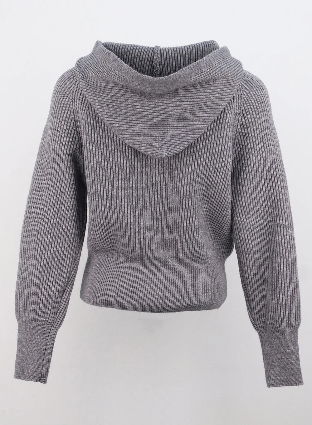 Hoodie Zip-Up Knit Sweater OS305 - Image 13