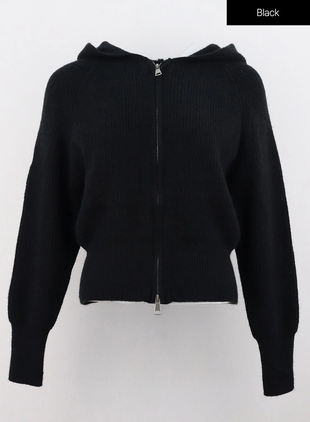 Hoodie Zip-Up Knit Sweater OS305 - Image 15