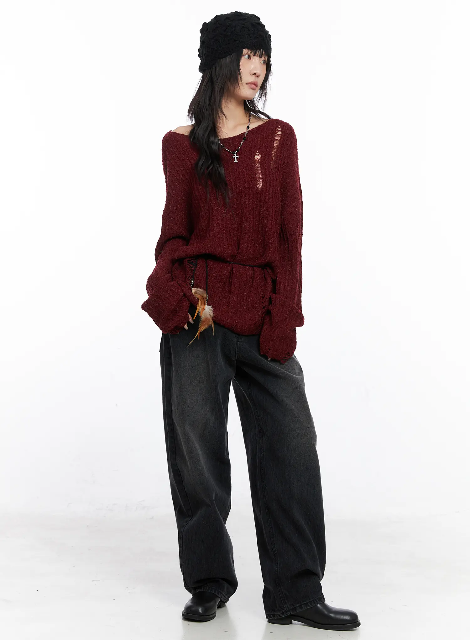 Ivey Washed Baggy Jeans CC1809 - Image 2