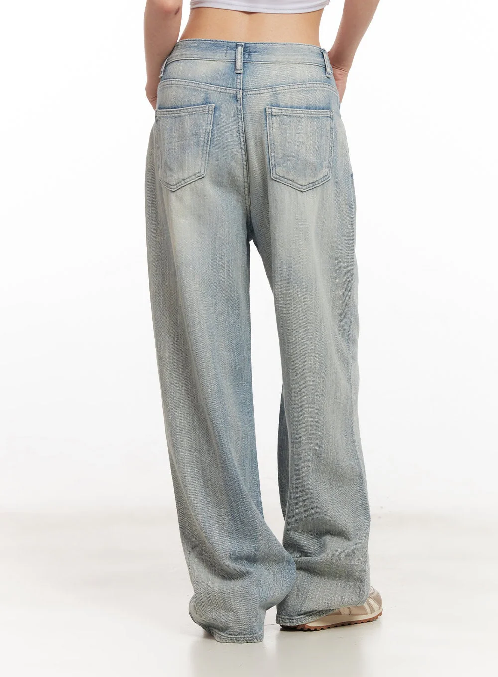 Jessi Washed Wide-Leg Jeans CA514 - Image 6