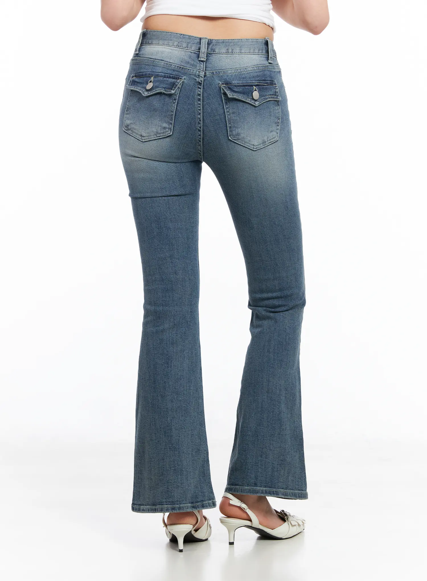 Kallie High-Waist Bootcut Flared Jeans CM513 - Image 4