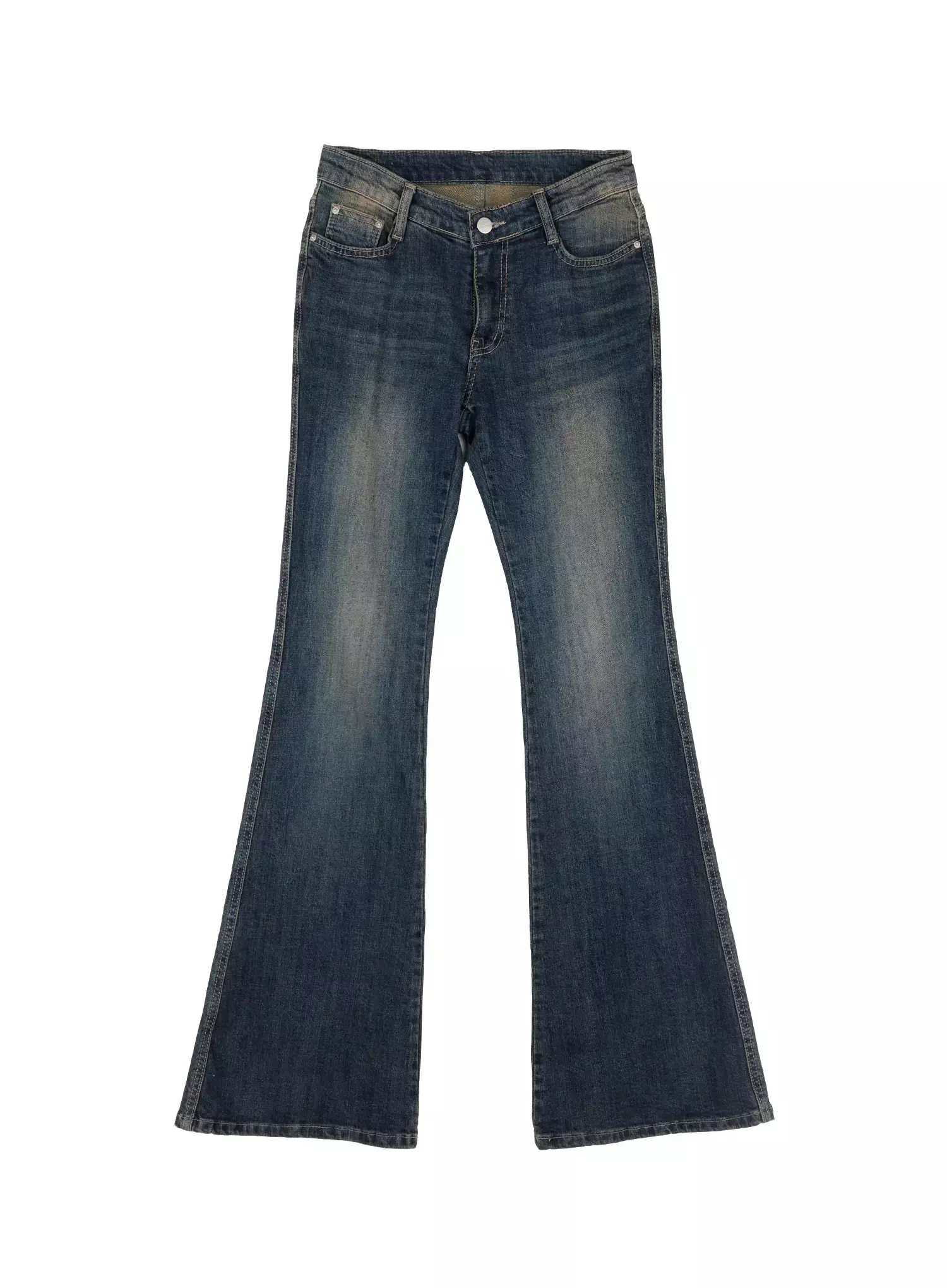 Karla Vintage Logo Hip Pad Flare Jeans IO520 - Image 16