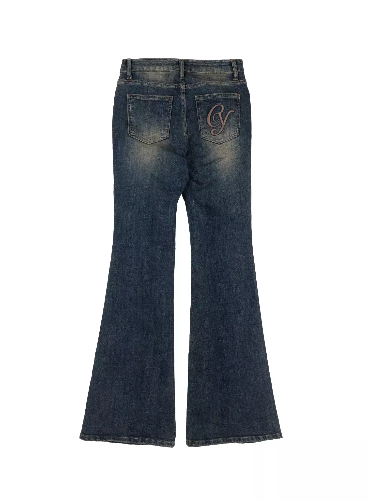 Karla Vintage Logo Hip Pad Flare Jeans IO520 - Image 17