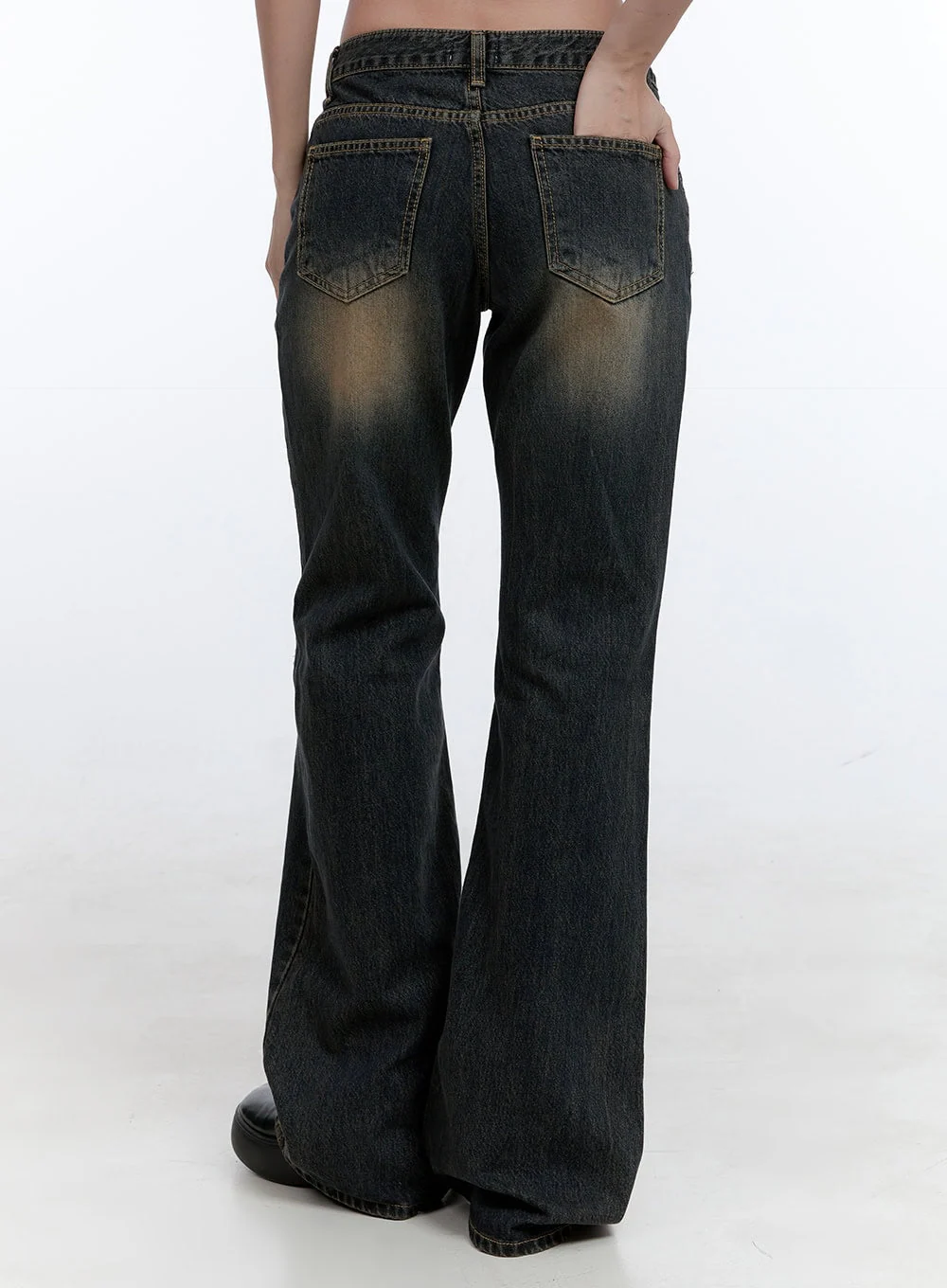 Kira Stitched Detail Bootcut Jeans CG414 - Image 6