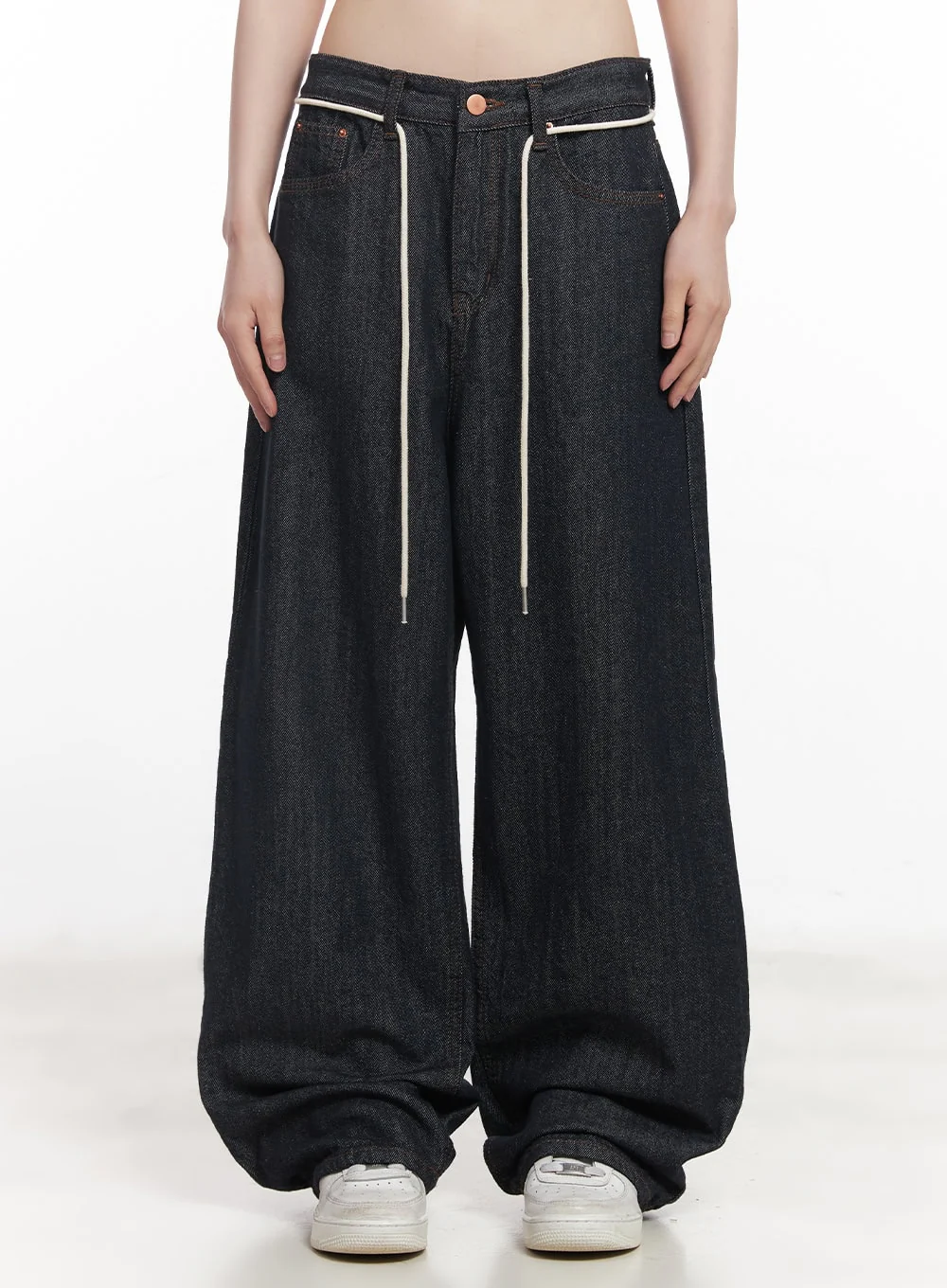 Kirsten String Wide-Leg Summer Denim Jeans IM528