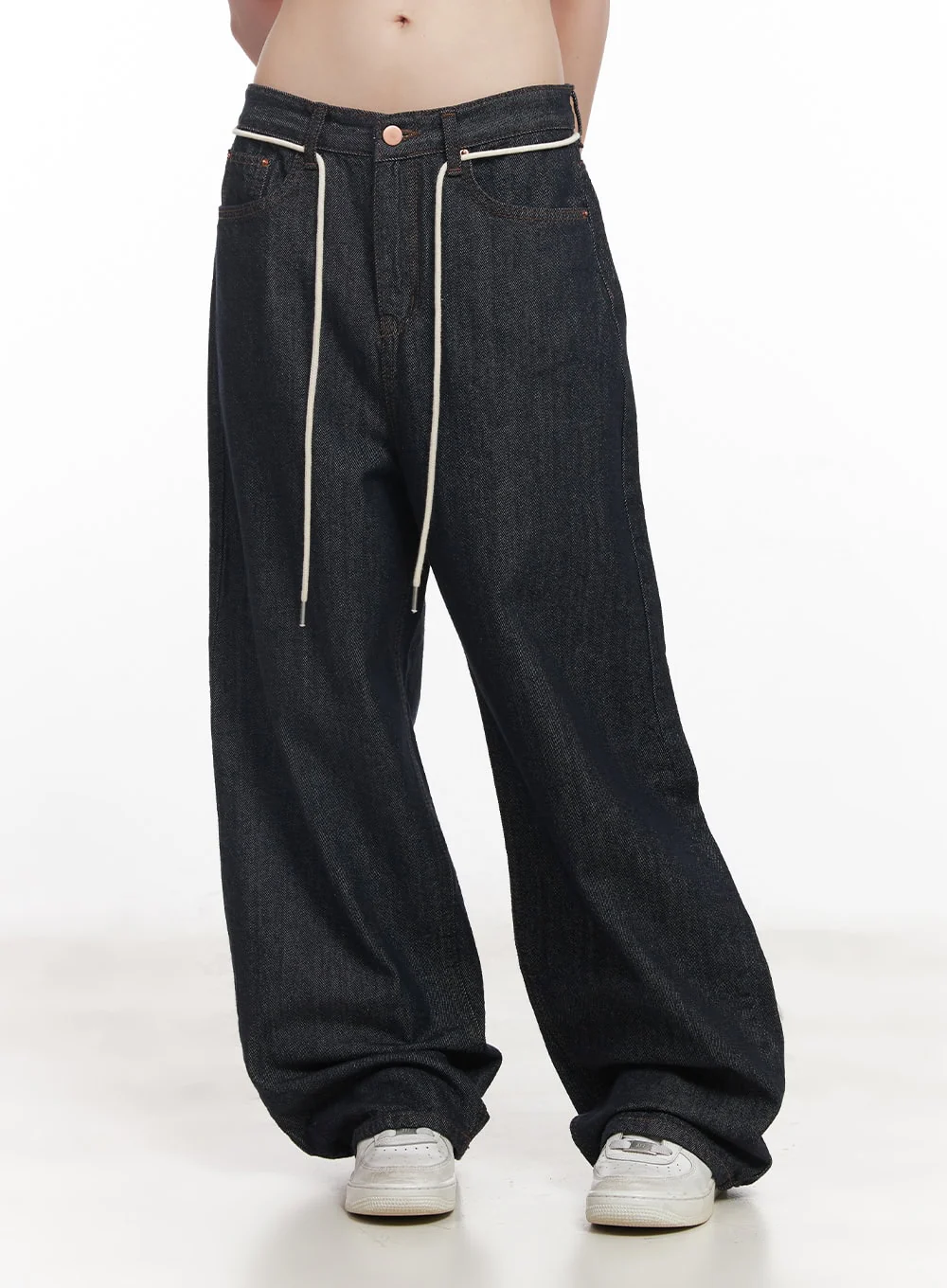 Kirsten String Wide-Leg Summer Denim Jeans IM528 - Image 10