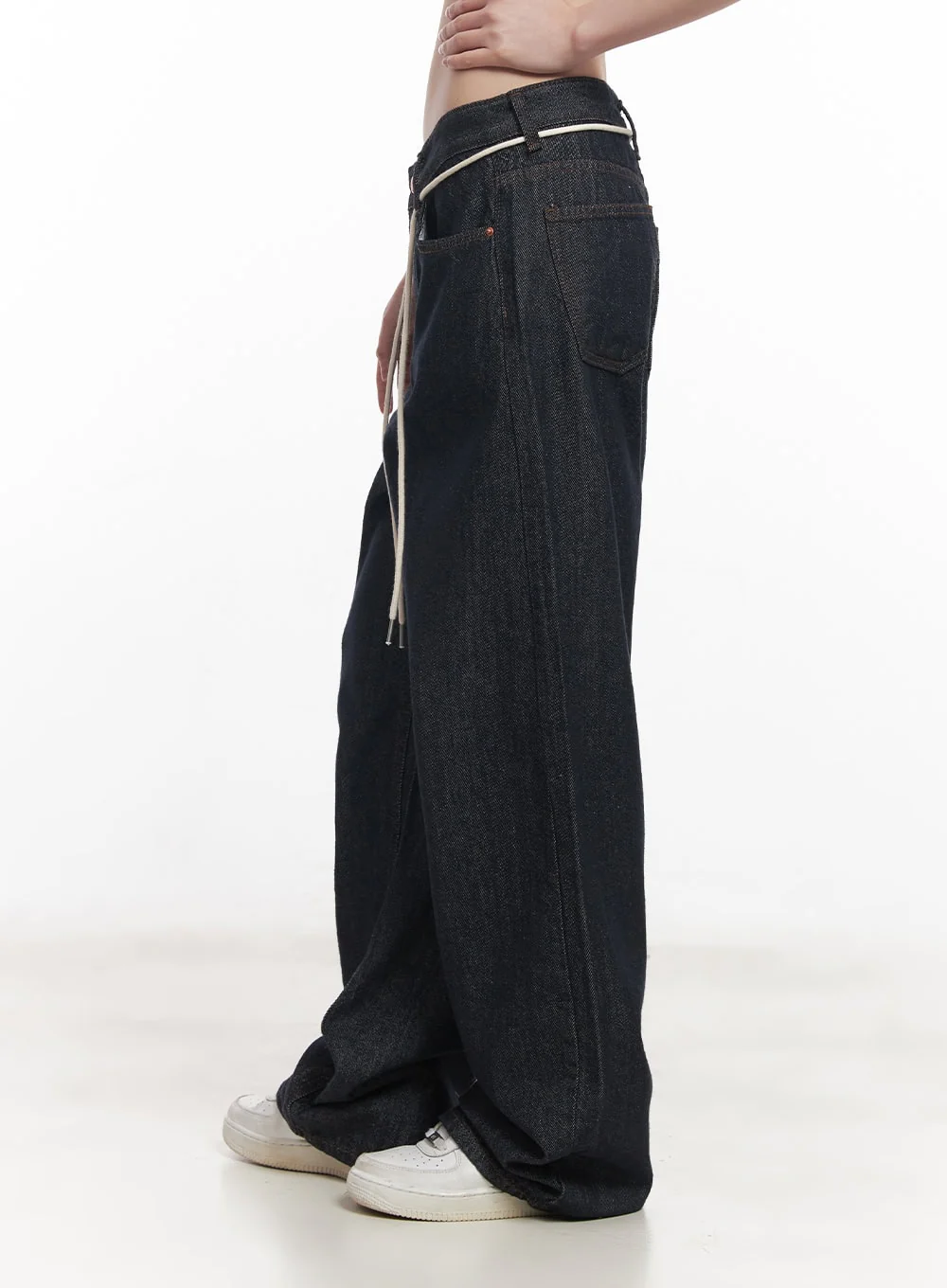 Kirsten String Wide-Leg Summer Denim Jeans IM528 - Image 11