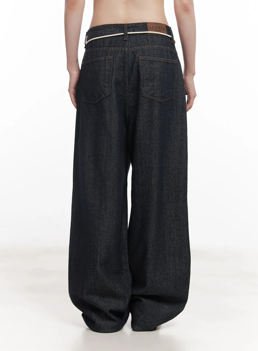 Kirsten String Wide-Leg Summer Denim Jeans IM528 - Image 12