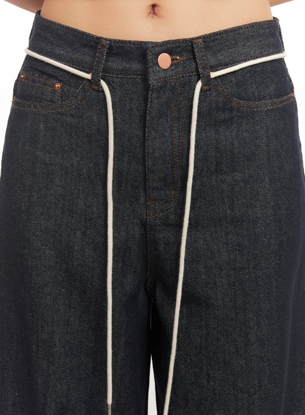 Kirsten String Wide-Leg Summer Denim Jeans IM528 - Image 13