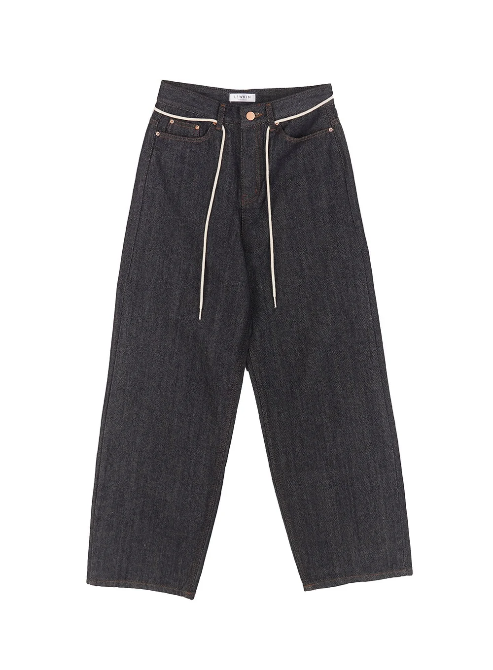 Kirsten String Wide-Leg Summer Denim Jeans IM528 - Image 15