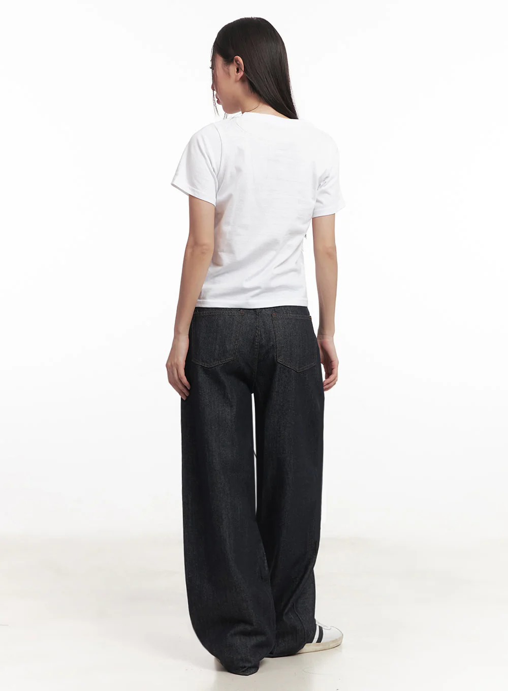 Kirsten String Wide-Leg Summer Denim Jeans IM528 - Image 9