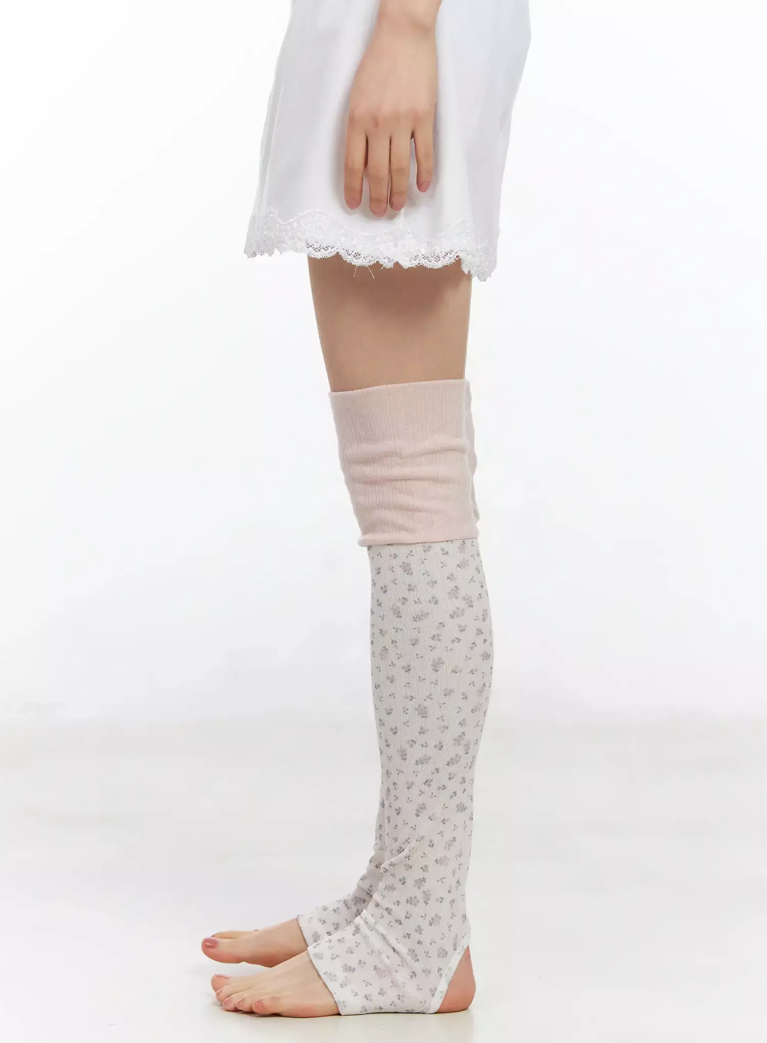 Knee-High Flower Leg Warmers IM509 - Image 9