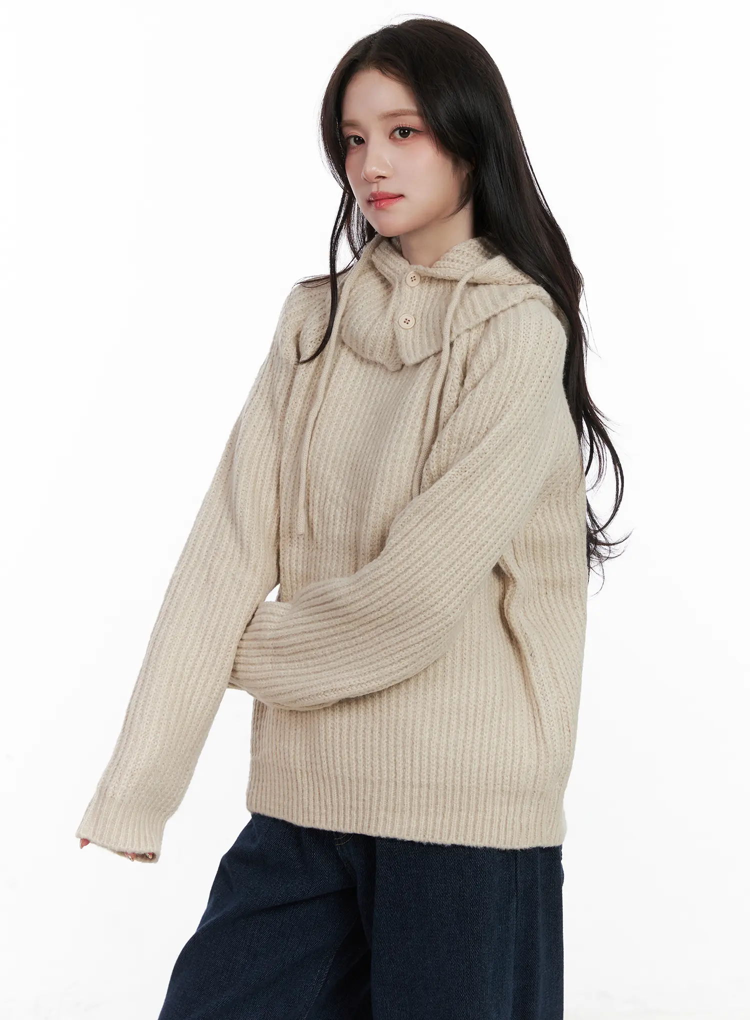 Knit Balaclava And Sweater Set CN526