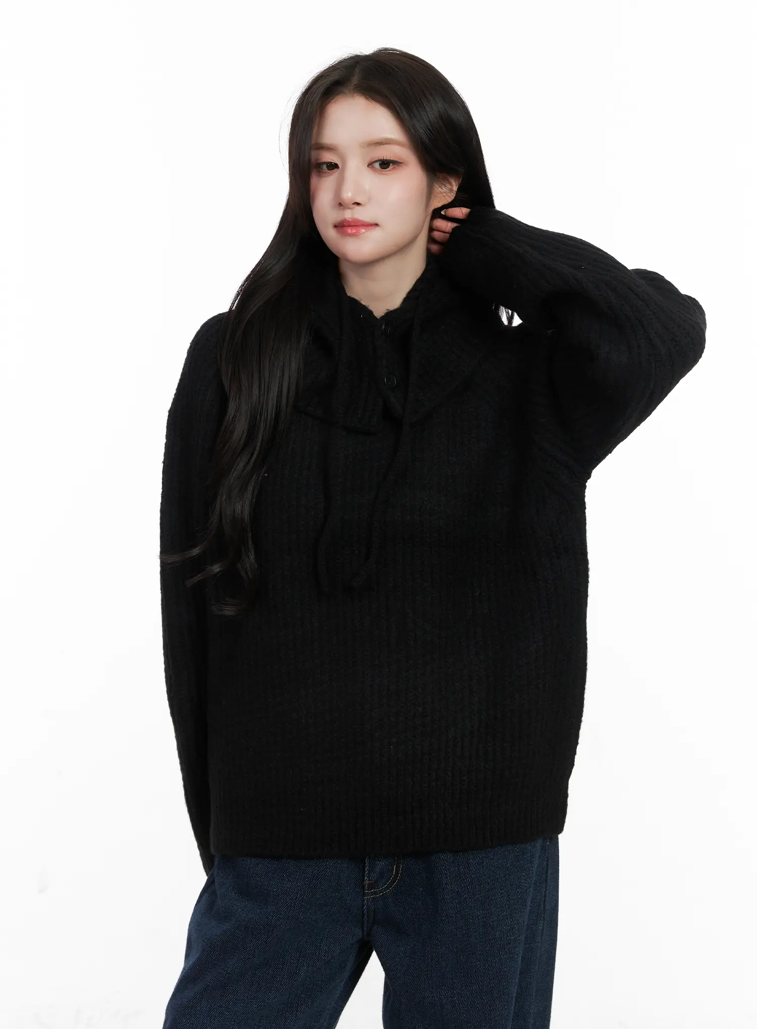 Knit Balaclava And Sweater Set CN526 - Image 14