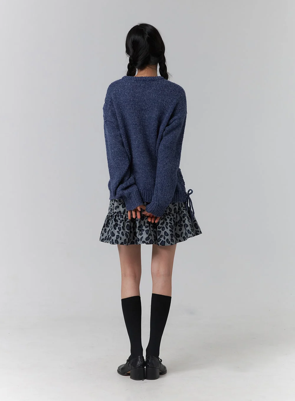 Knit Round Neck Long Sleeve Sweater OJ417 - Image 4