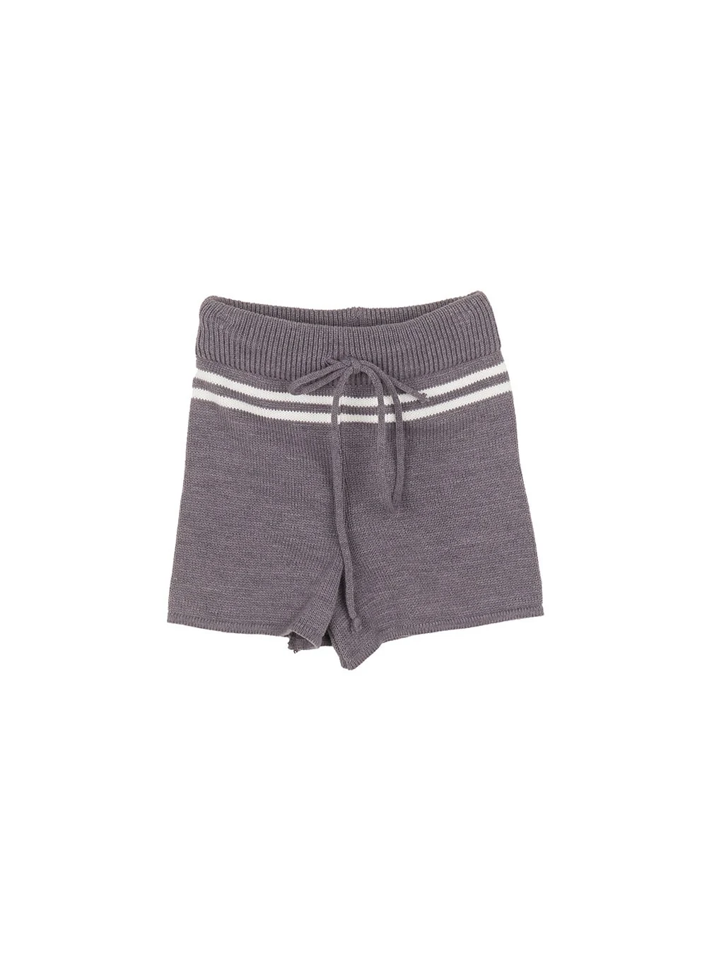 Knitted Slim-Fit Striped Shorts CM507 - Image 12