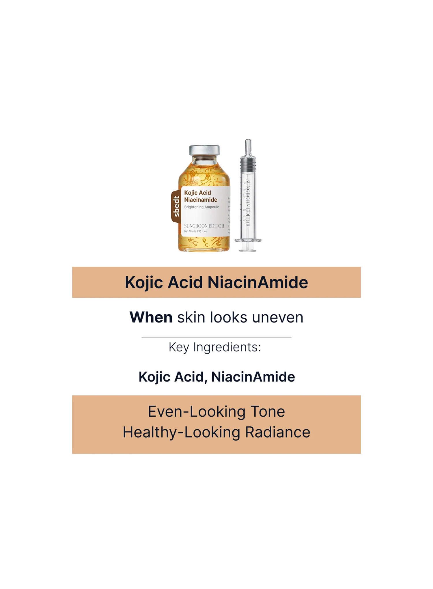 Kojic Acid Niacinamide Brightning Ampoule (40ml) - Image 14