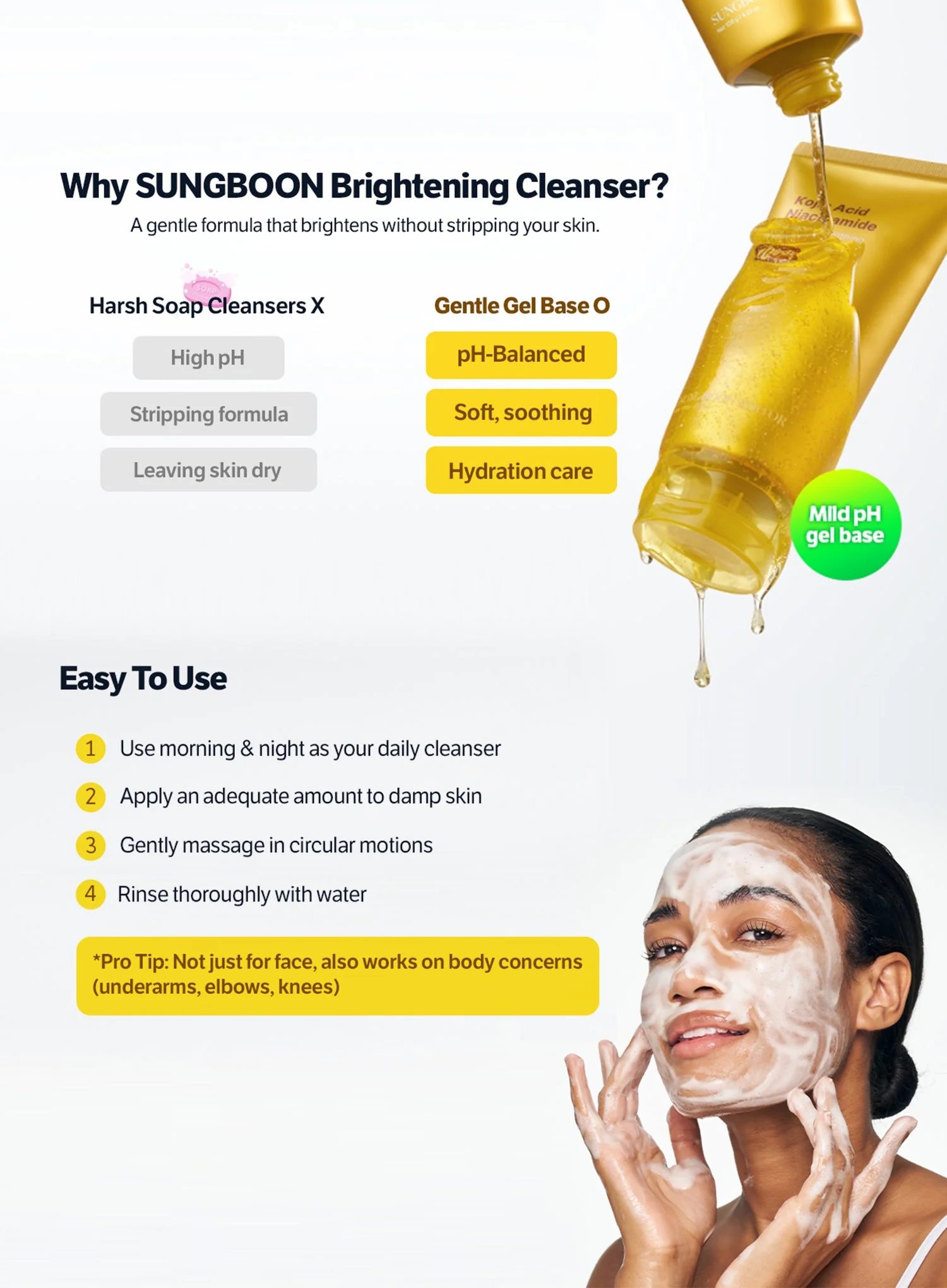 Kojic Acid Niacinamide Radiance Soothing Gel Cleanser (120g) - Image 7