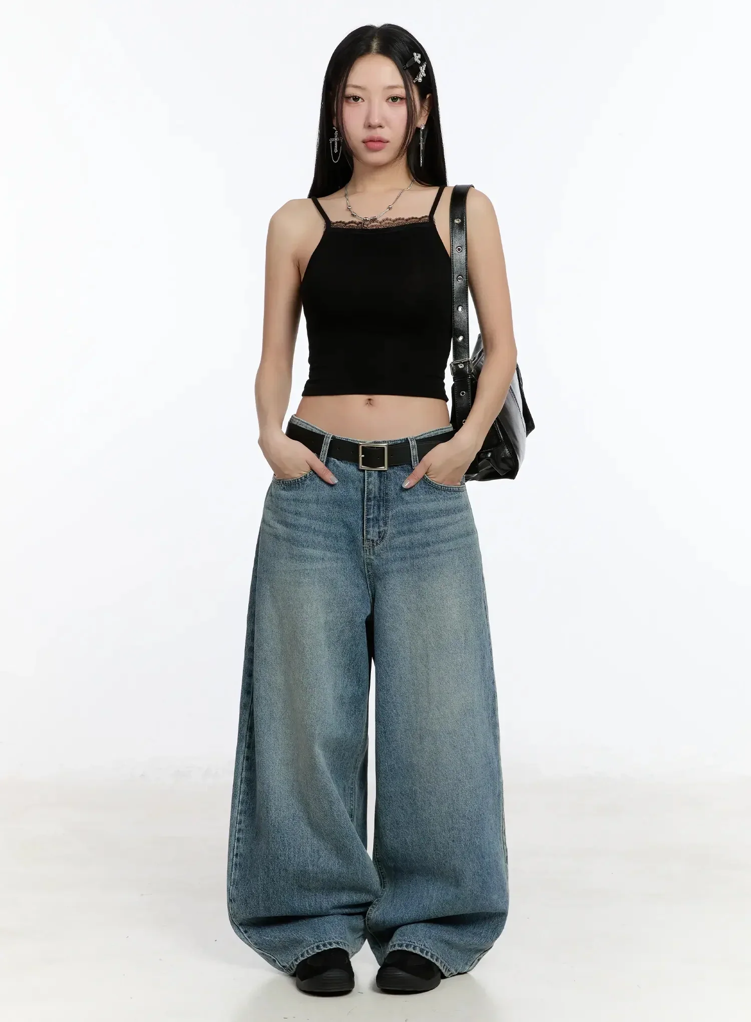 Lace Cropped Tank Top IM509 - Image 5