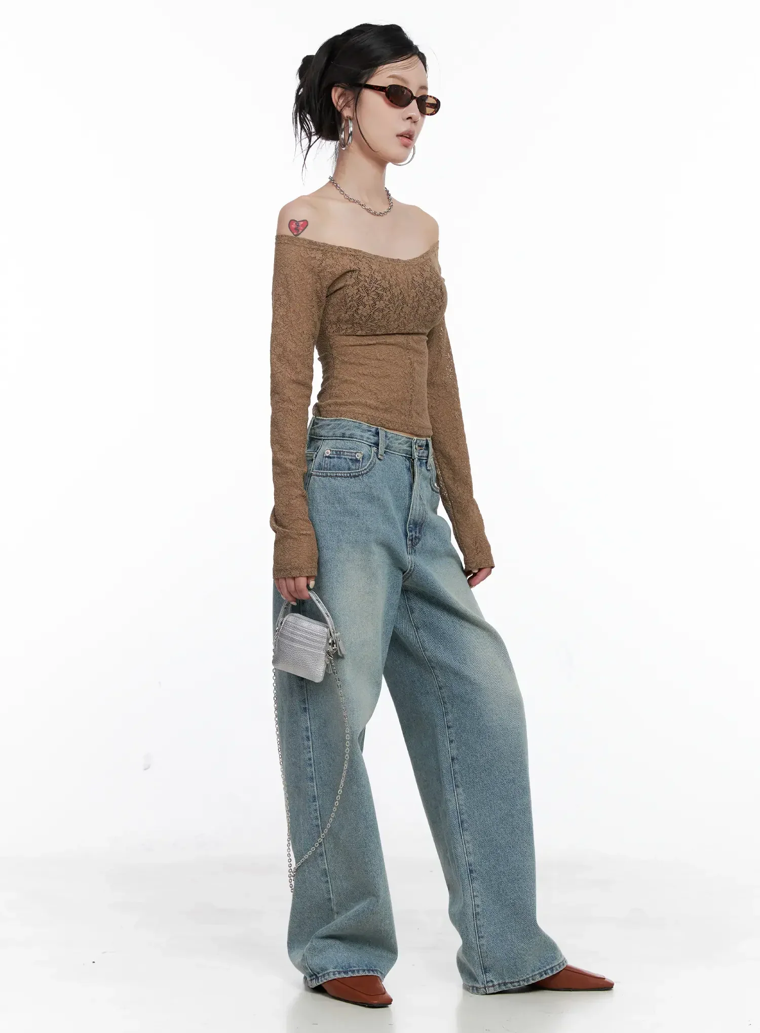Lace Off Shoulder Top CS512 - Image 4