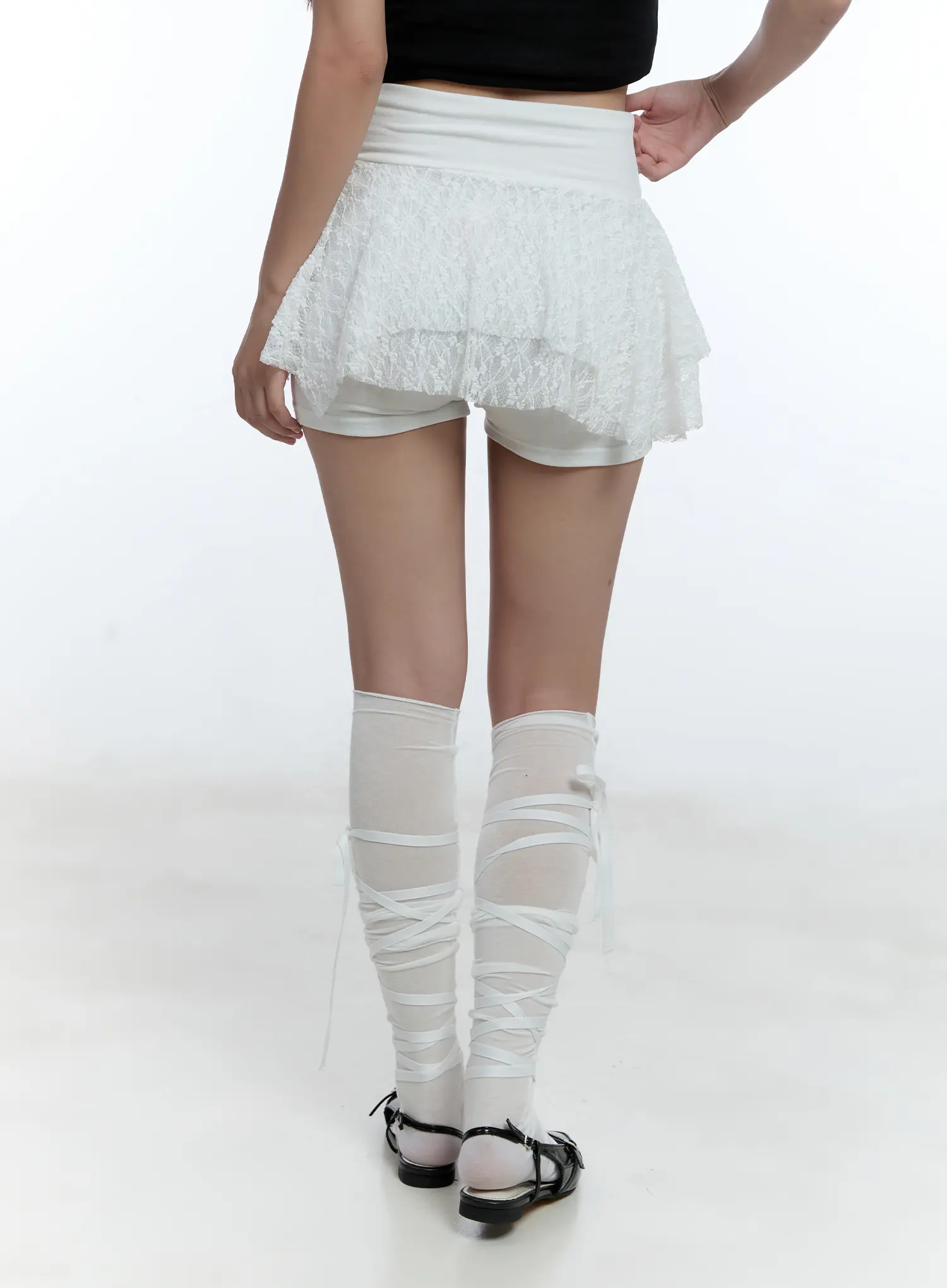 Lace Ruffled Mini Skort CU527 - Image 6