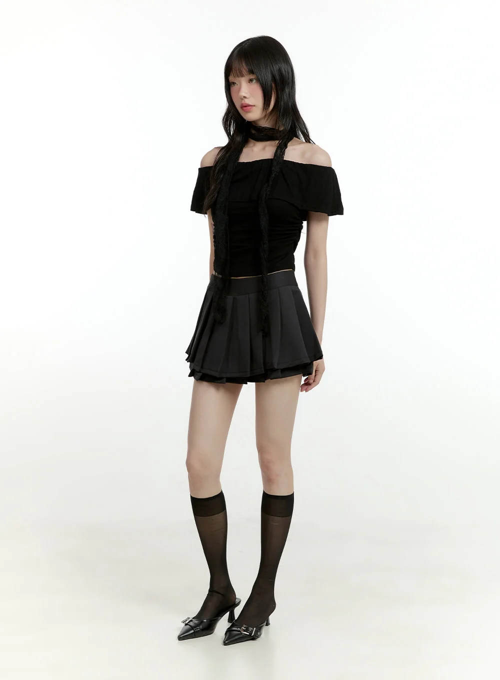 Lace Skinny Scarf CL426 - Image 3