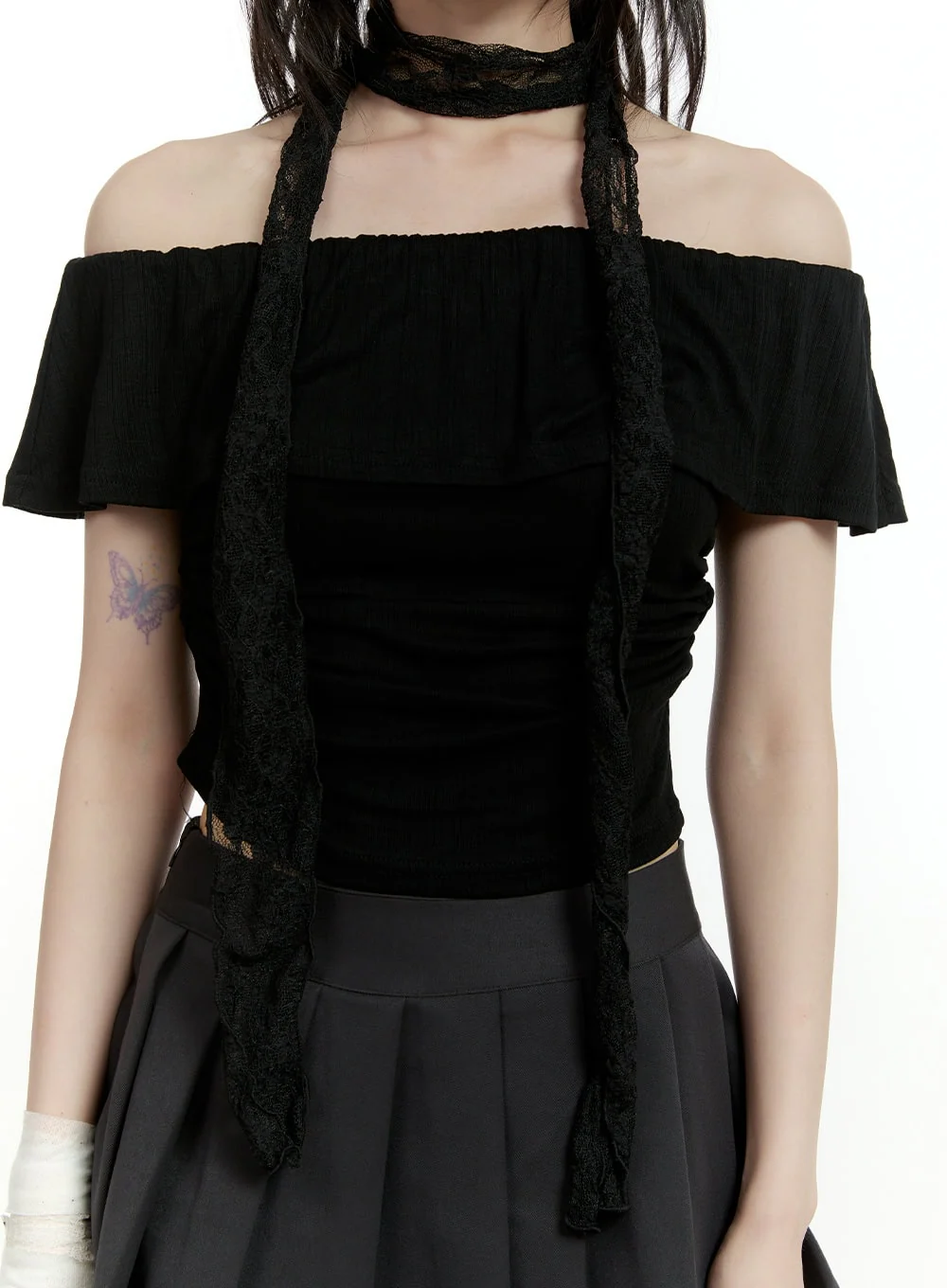 Lace Skinny Scarf CL426 - Image 4