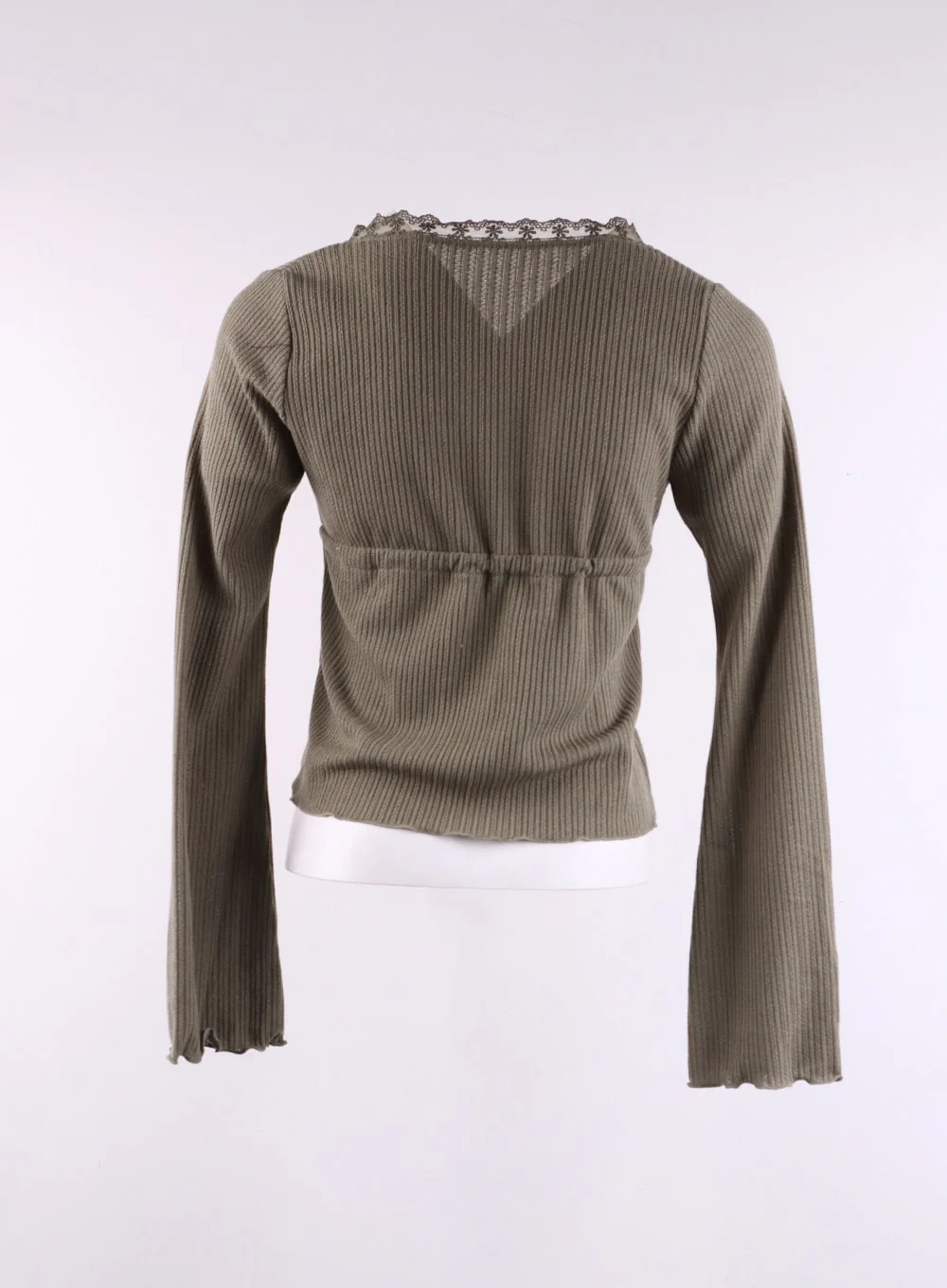 Lace Trim Cropped Cardigan CF406 - Image 11