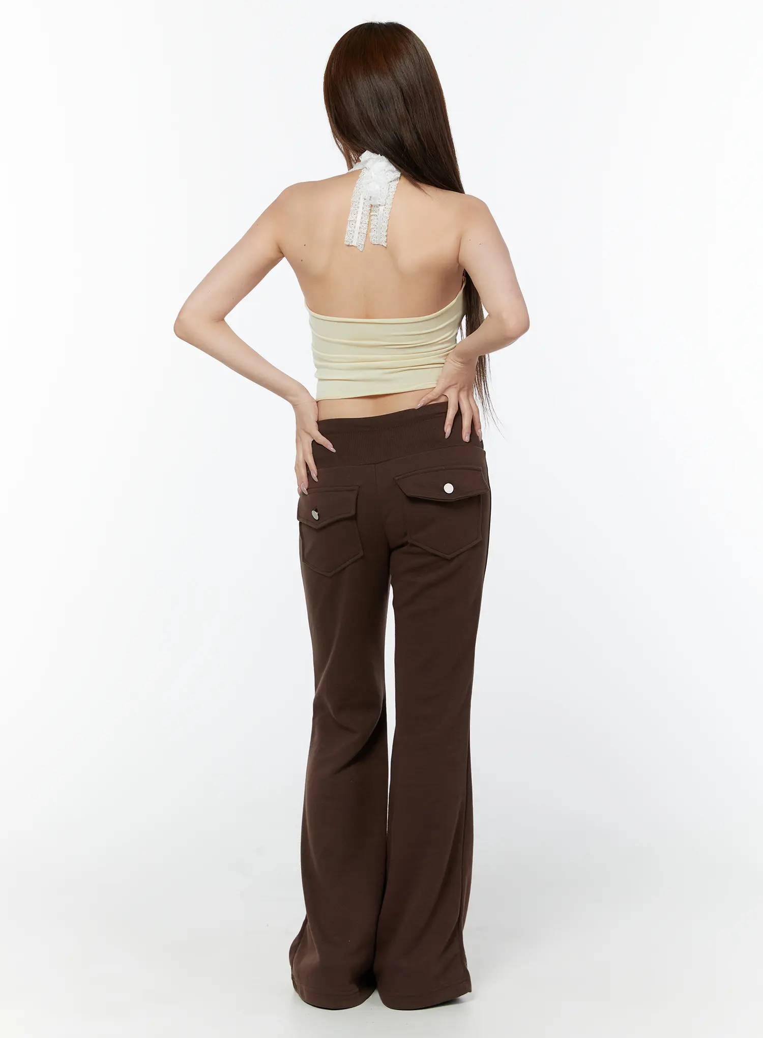 Lace Trim Halter Graphic Tank CY518 - Image 7