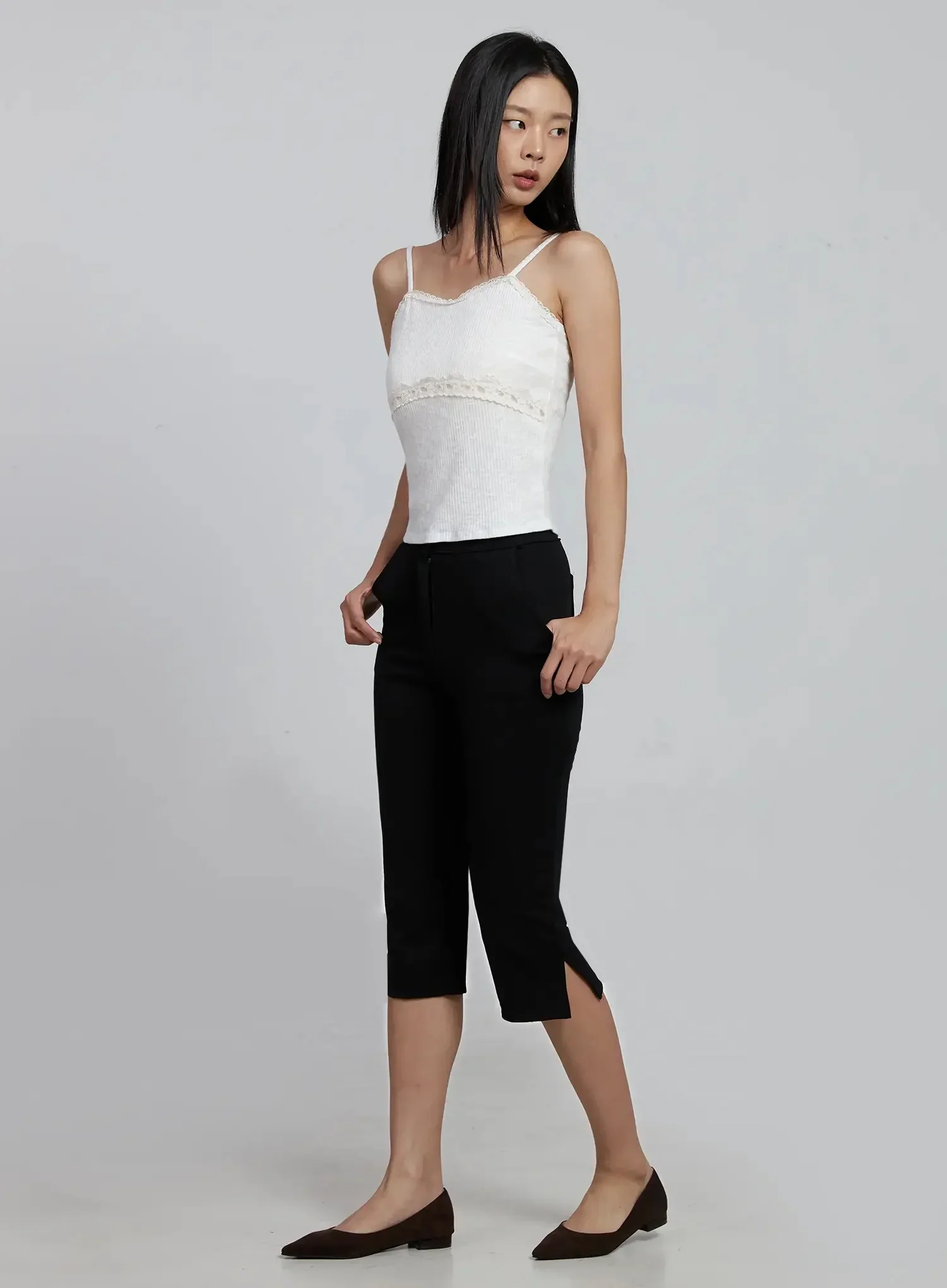 Lace Trim Sleeveless Camisole IM520 - Image 13