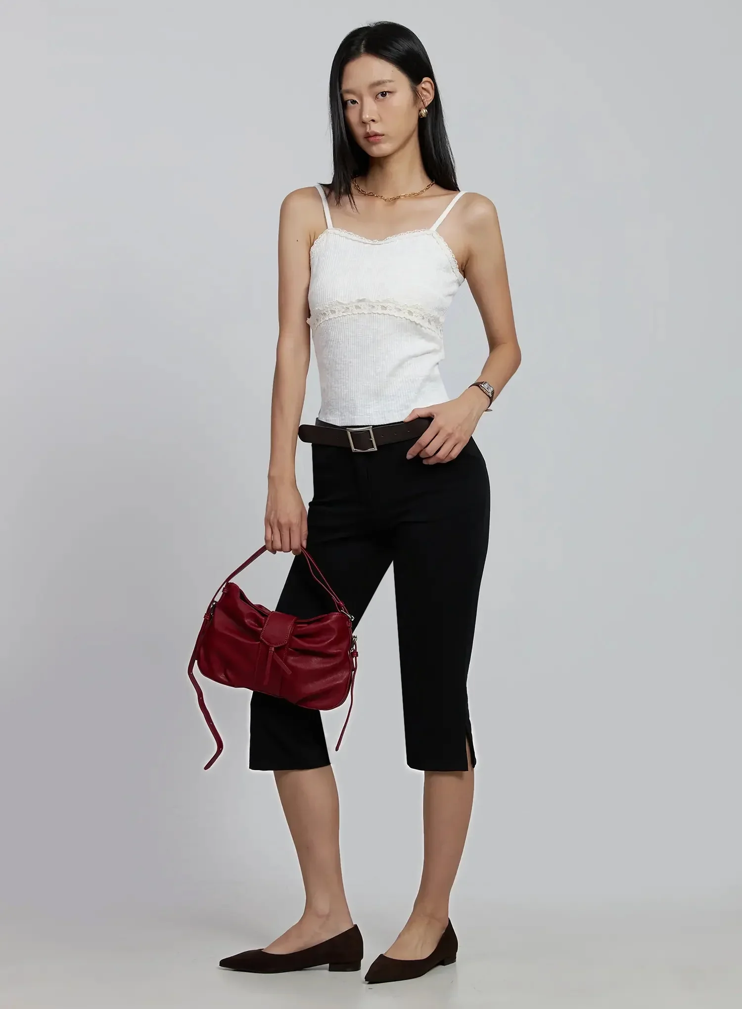 Lace Trim Sleeveless Camisole IM520 - Image 14