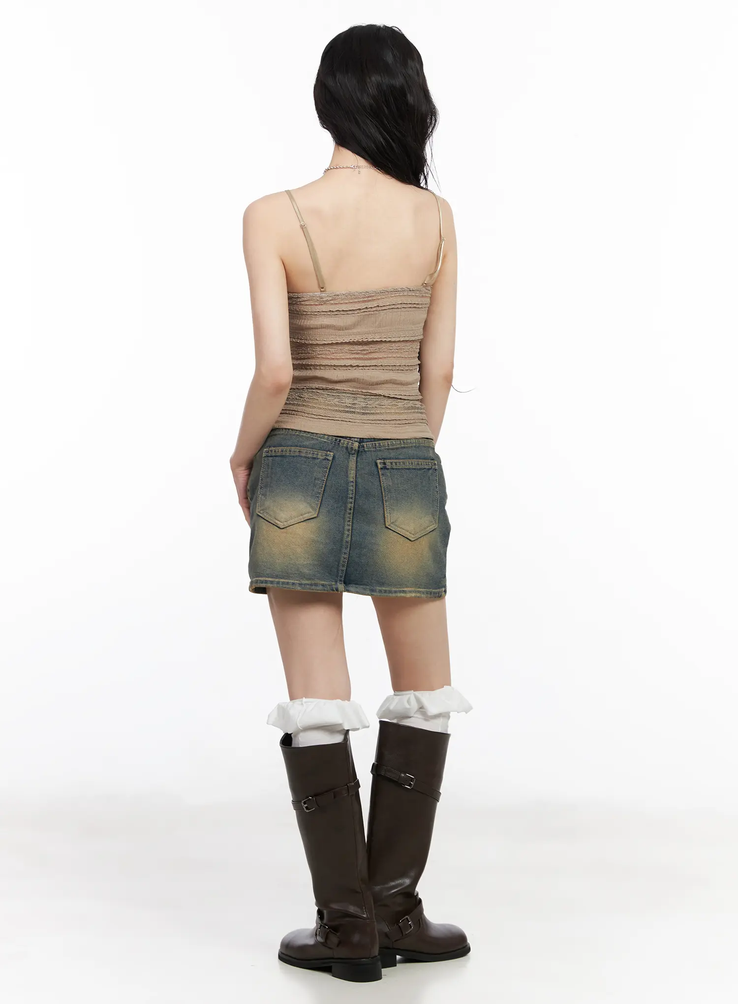 Lace V-Neck Crop Tank CM518 - Image 5