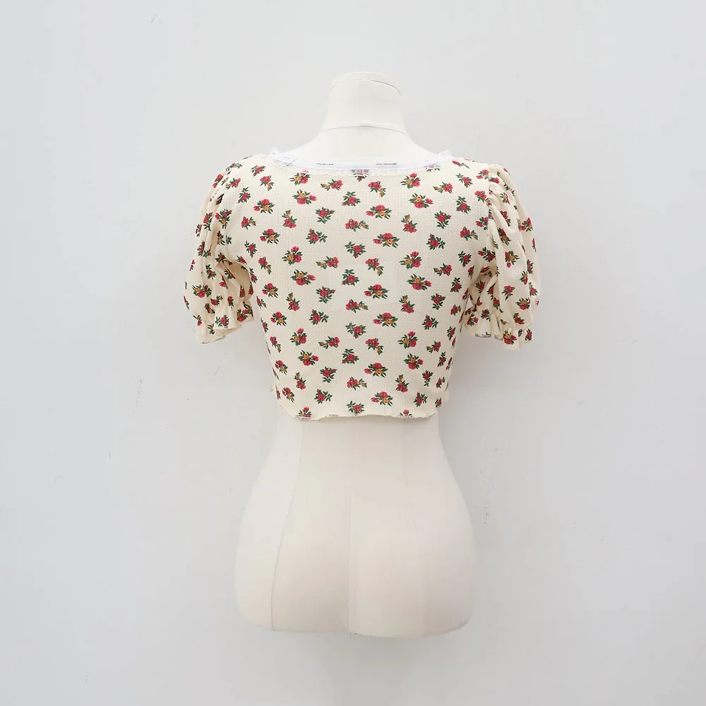 Lacy Flower Print Cardigan BY31 - Image 18