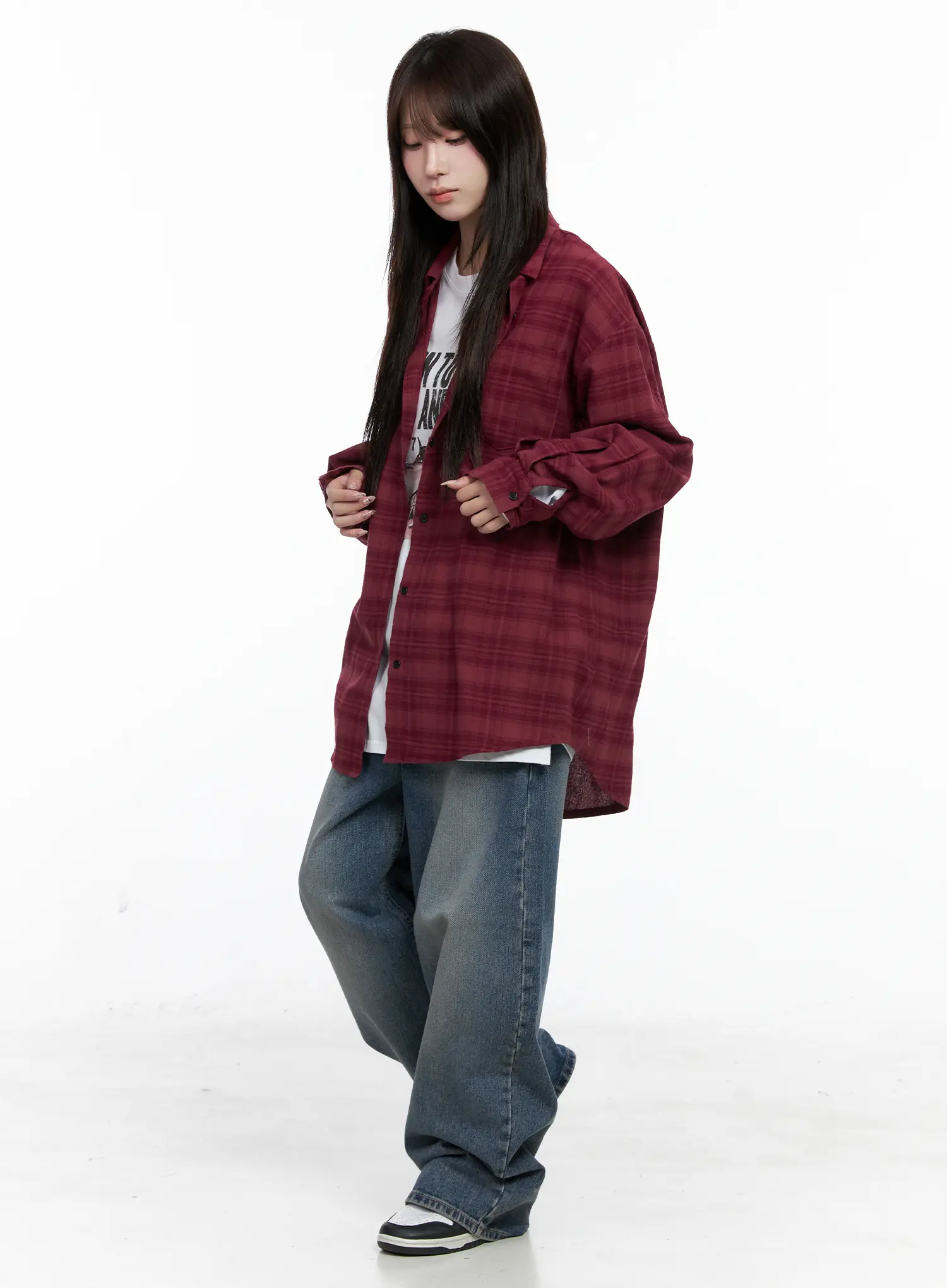 Laney Washed Wide-Leg Jeans CO520 - Image 2