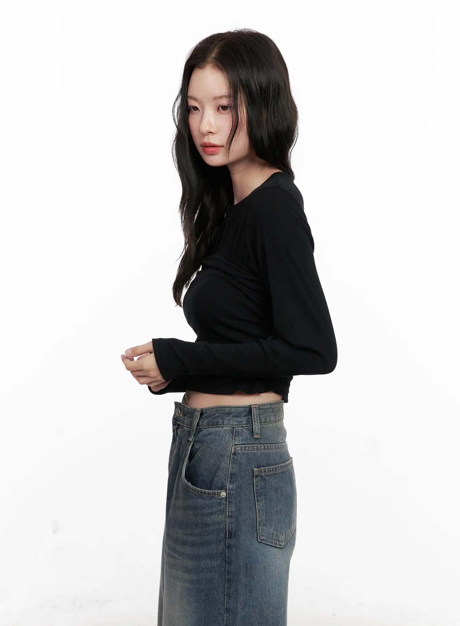 Layered Crop Cardigan Set CN504 - Image 4