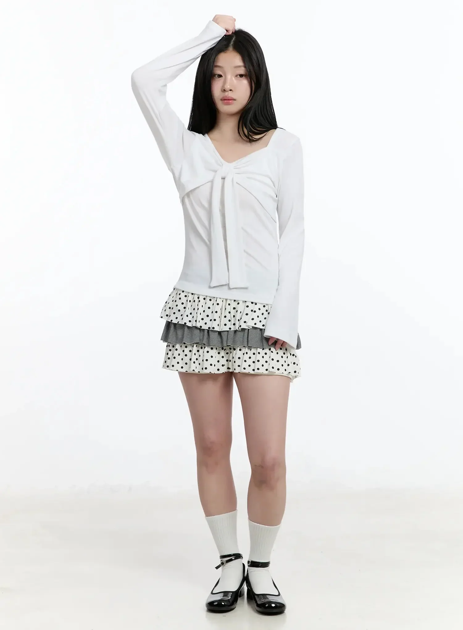 Layered Frill Polka Dot Skort IM519 - Image 6