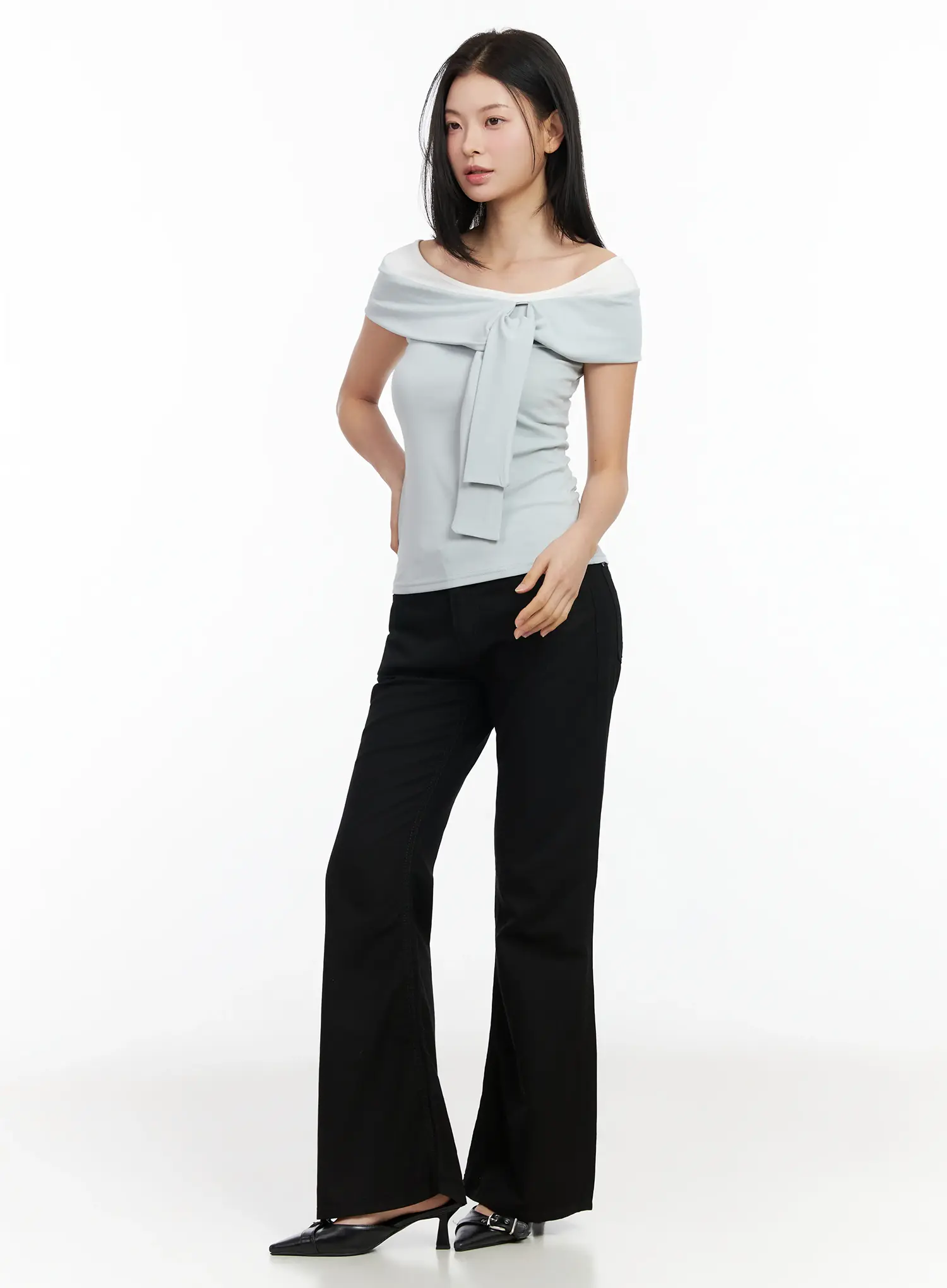 Layered Knot Off-Shoulder Tank IM524 - Image 9