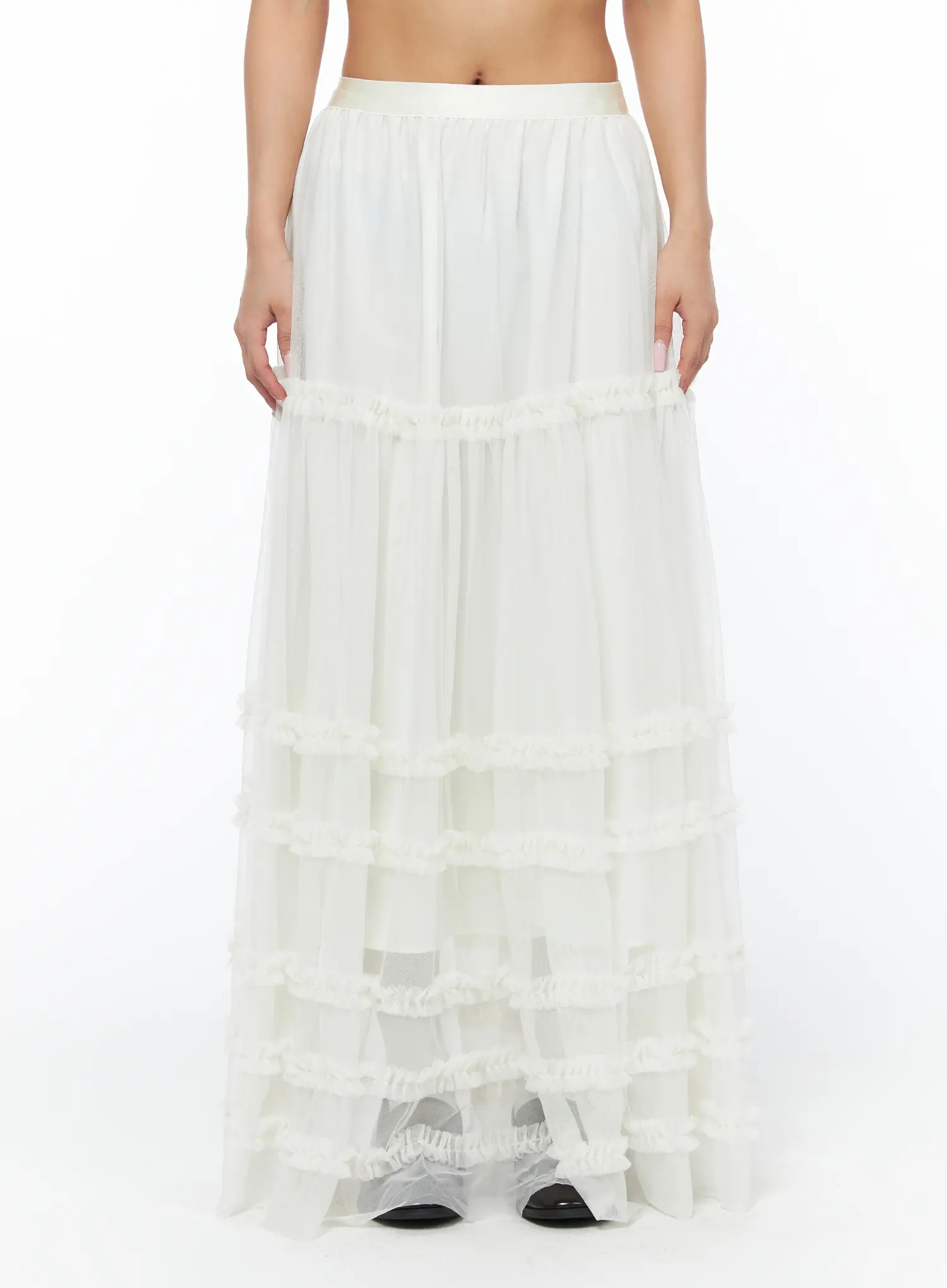 Layered Lace Maxi Skirt CA516 - Image 10